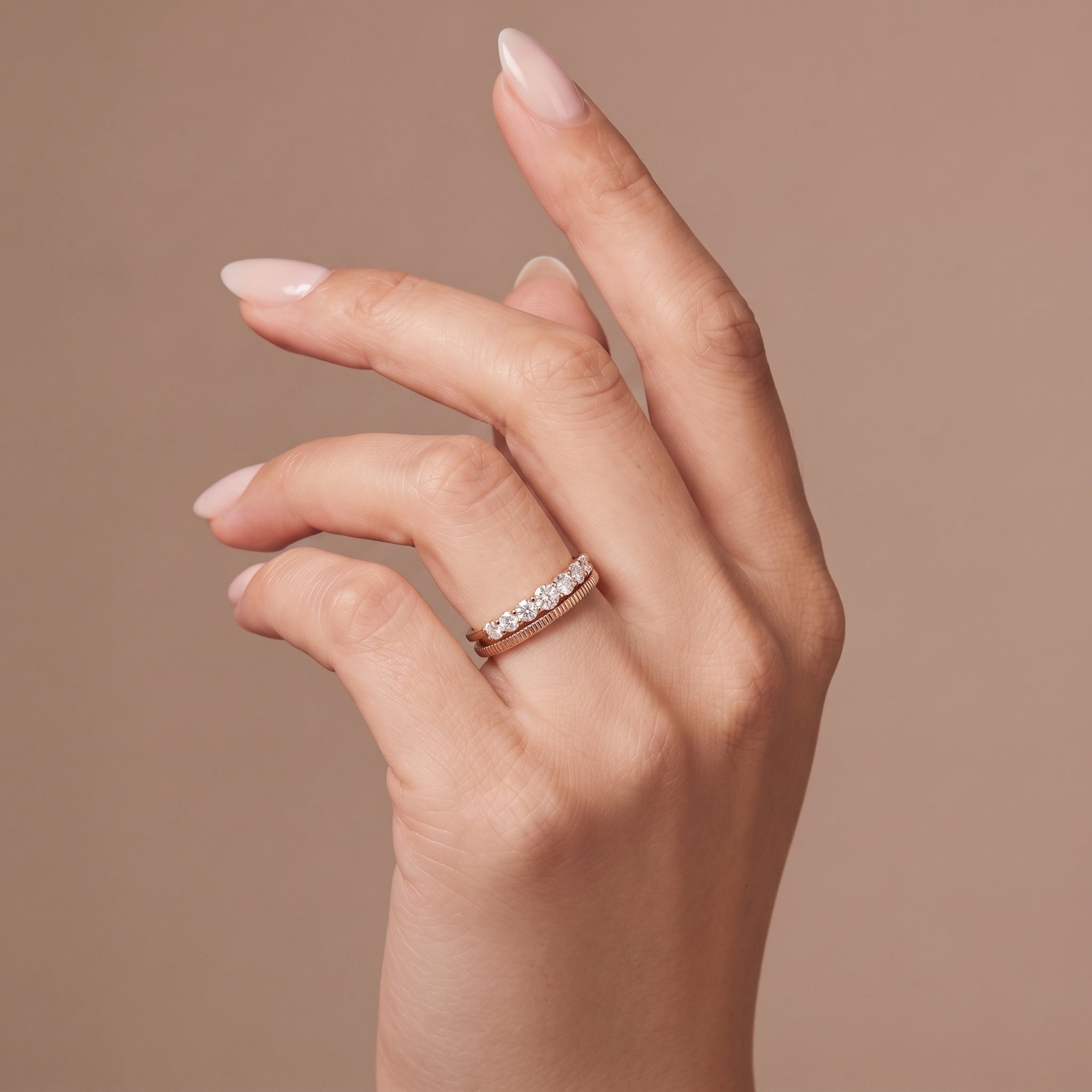 Meraki 9KT Gold Lab-Grown Diamond Ring