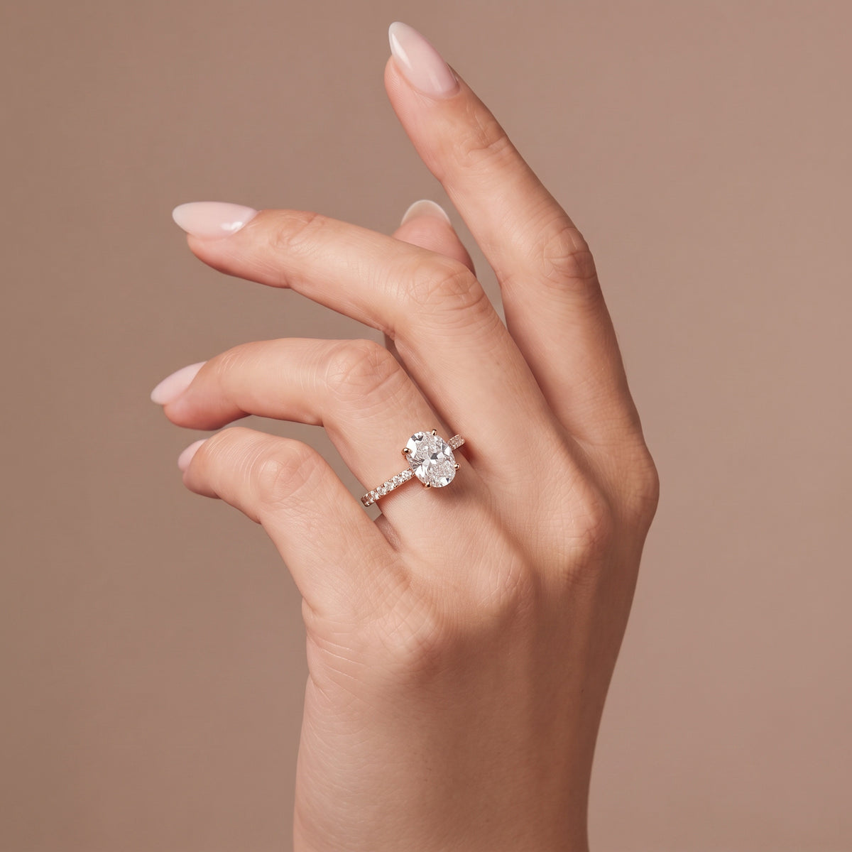 Seraphina Solitaire Lab Grown Diamond Ring 14KT Rose Gold