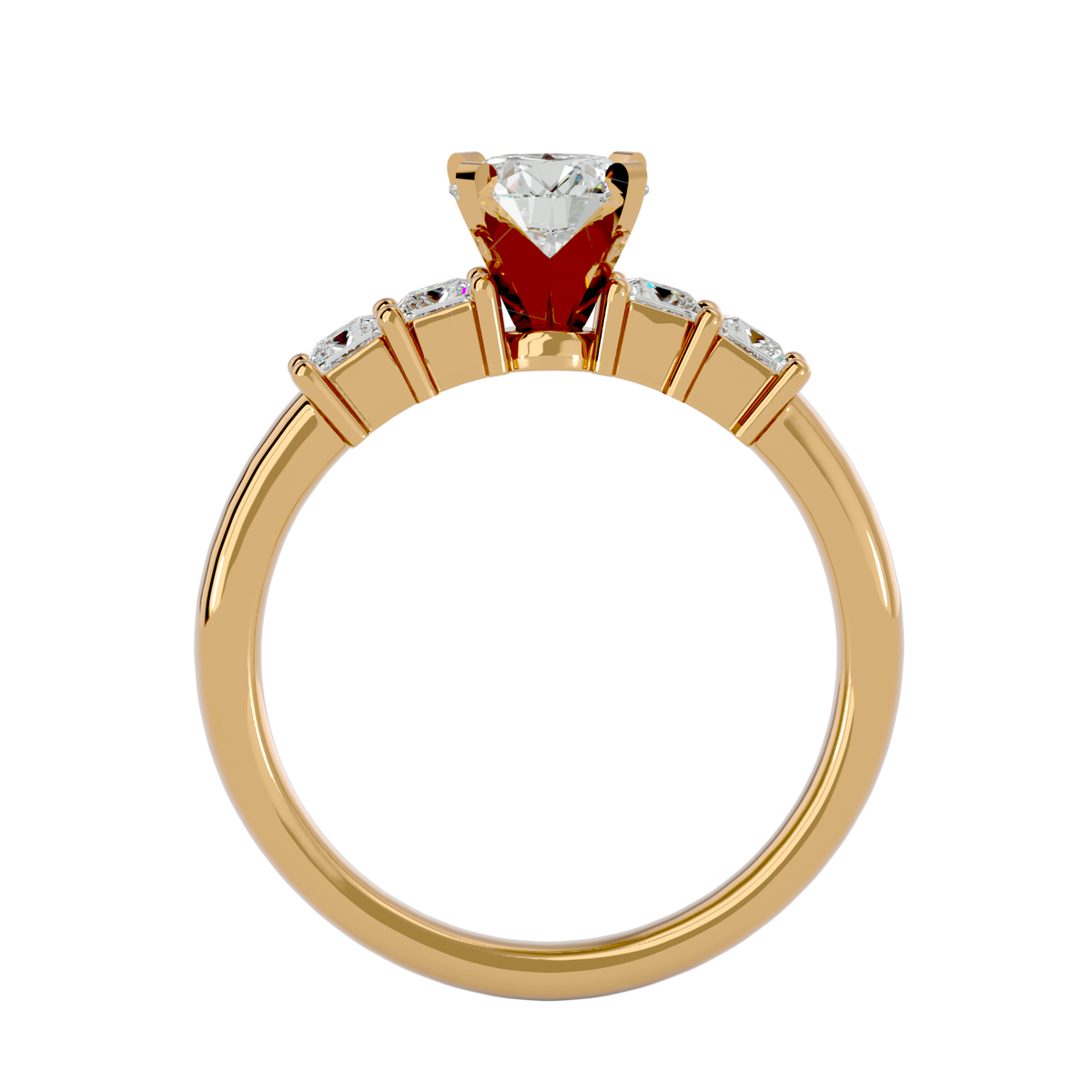 Alyssa Diamond Solitaire Ring – product image 6