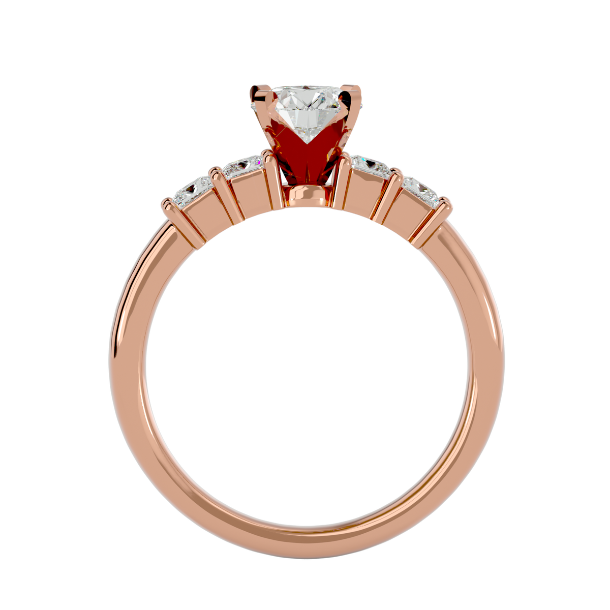 Alyssa Diamond Solitaire Ring – product image 7