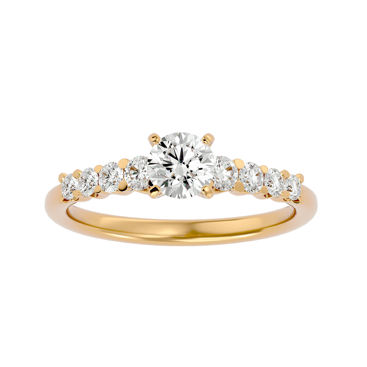 Clementine Diamond Solitaire Ring