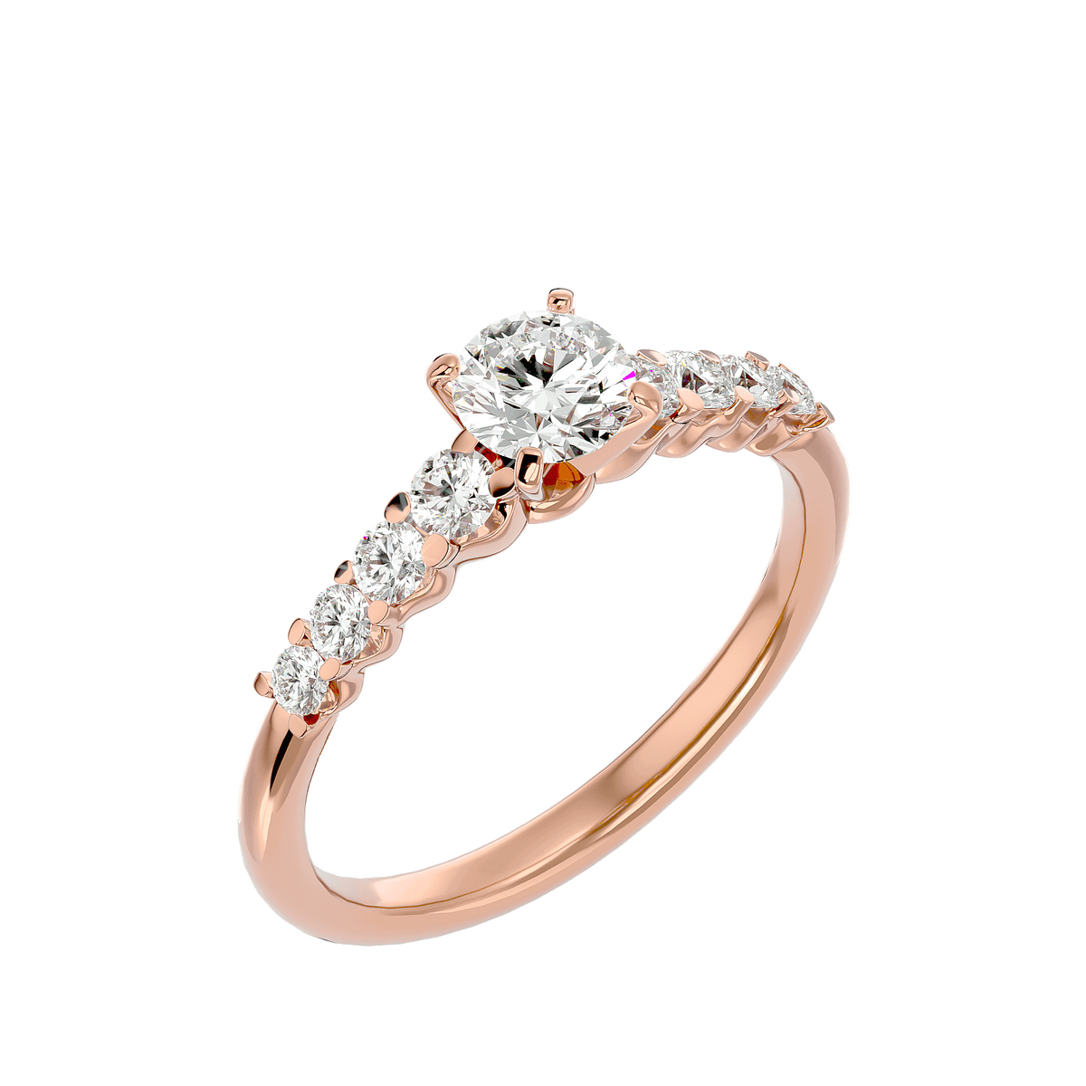 Clementine Diamond Solitaire Ring