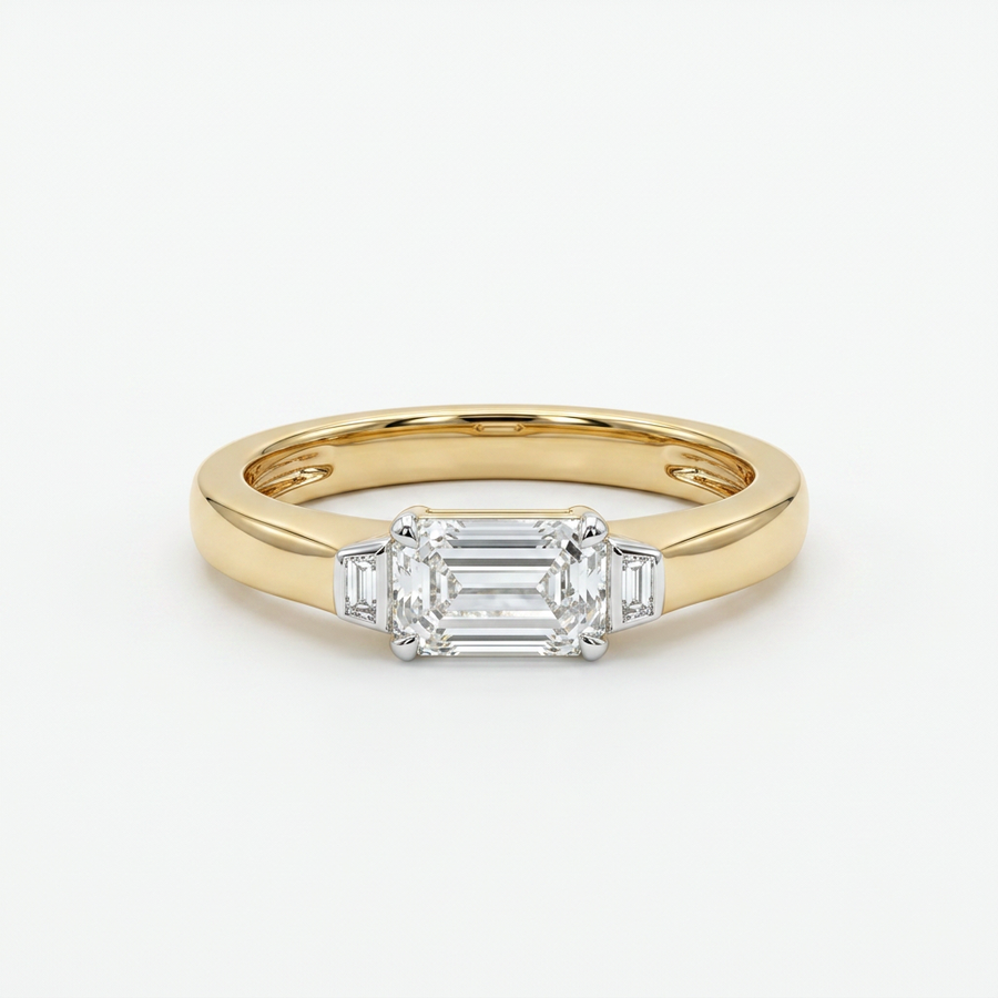 Aveline Emerald-Cut Lab Grown Diamond Ring – product image 3