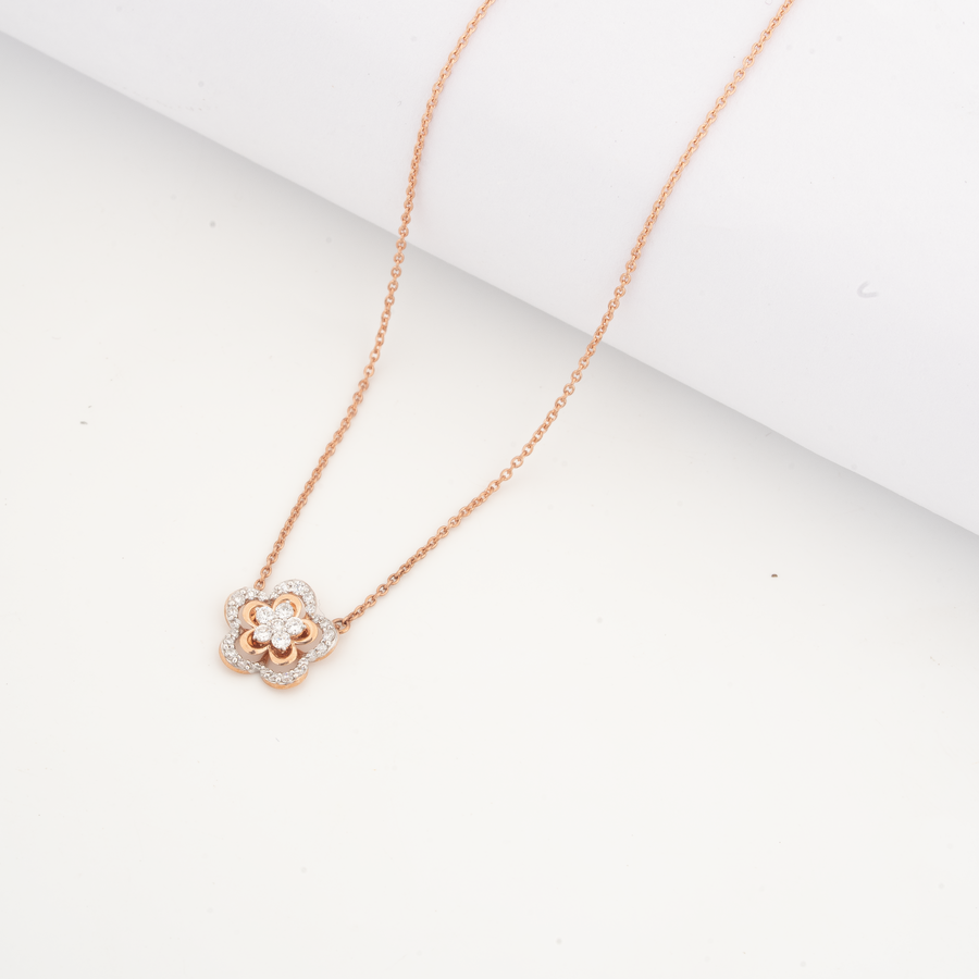 Clover Diamond Pendant Necklace – product image 3