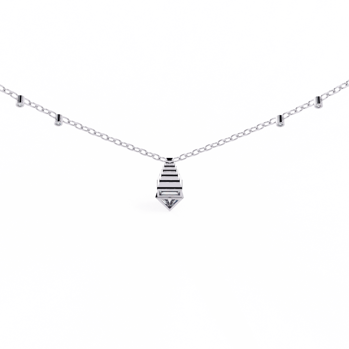 Genevieve Diamond Pendant – product image 11