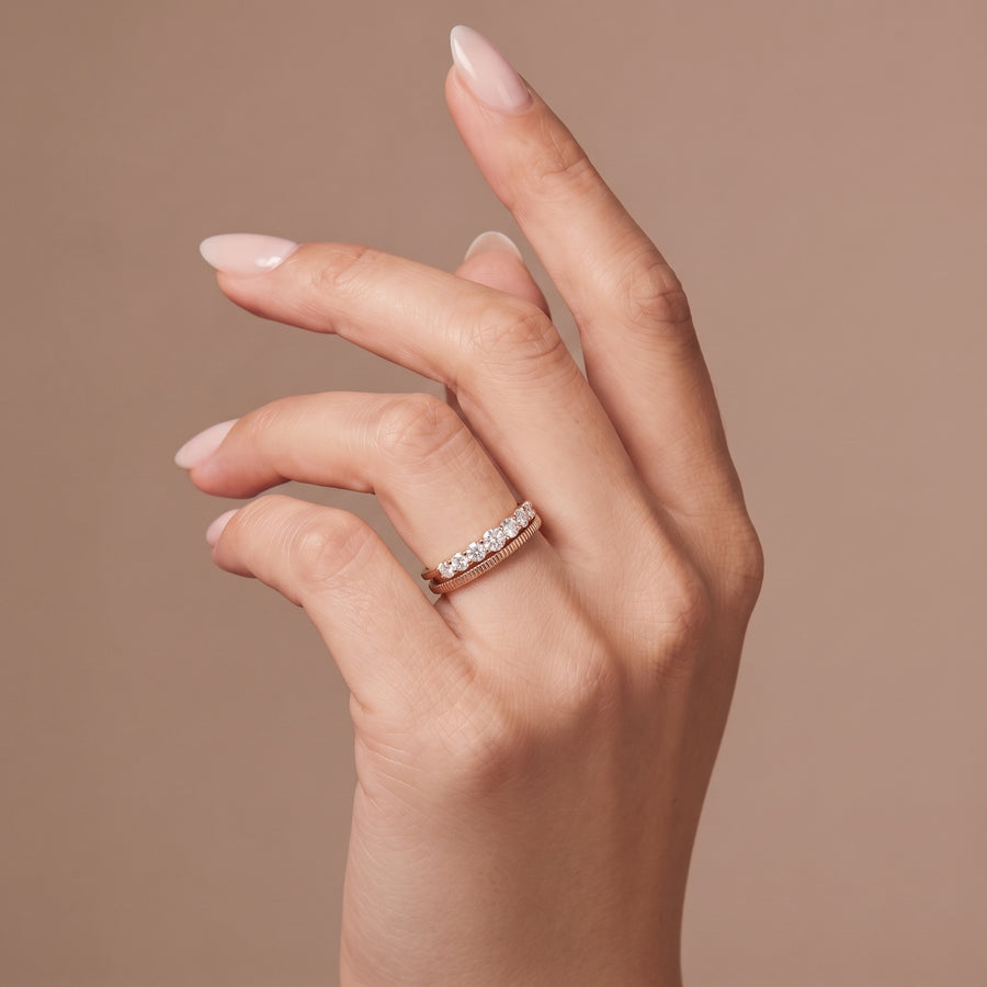 Meraki 9KT Gold Lab-Grown Diamond Ring – product image 5
