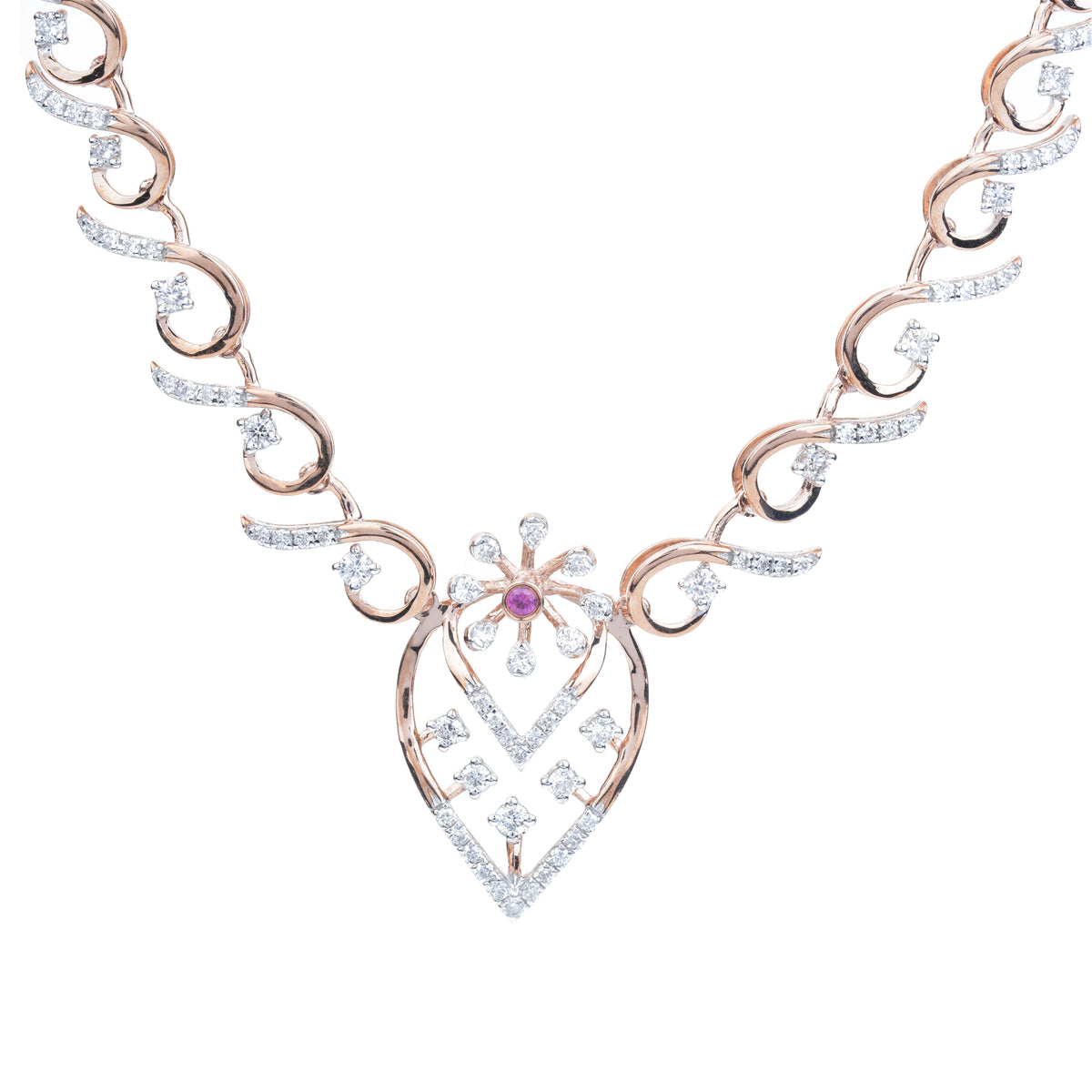 Nature-Inspired Diamond Necklace – product image 2