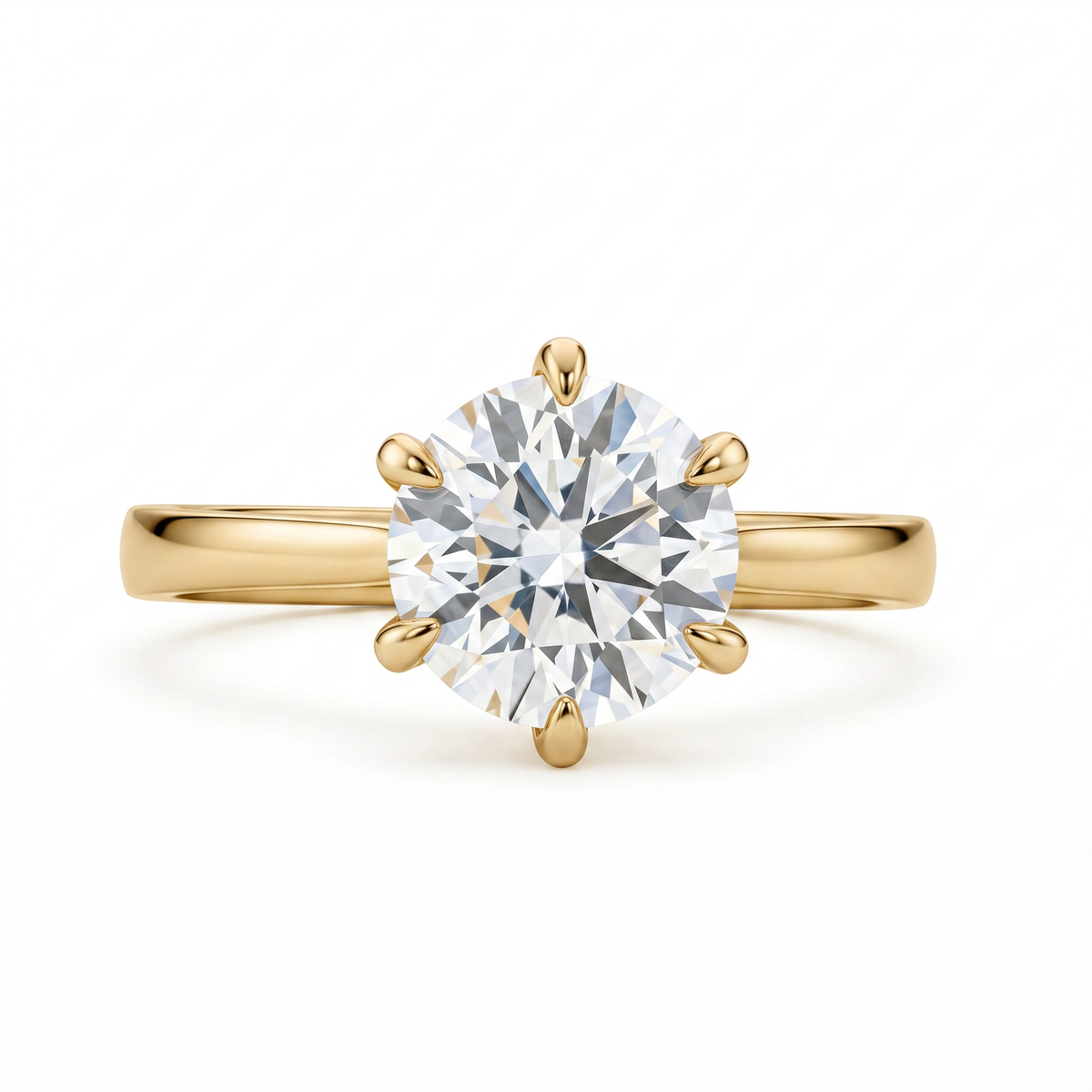 Round Brilliant Diamond Signature Solitaire Ring – product image 2