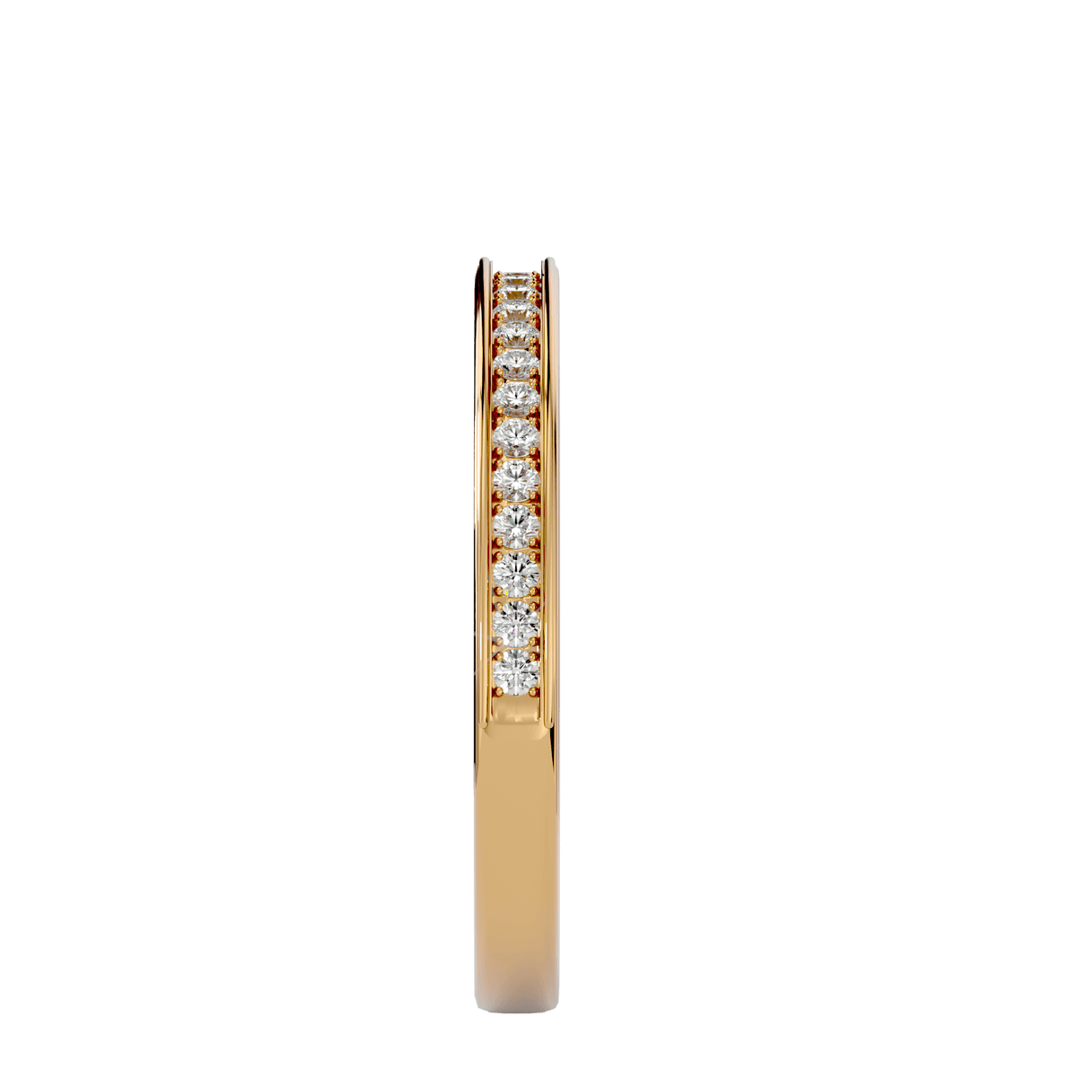 Violeta Yellow Gold Diamond Half Eternity Band – product image 10