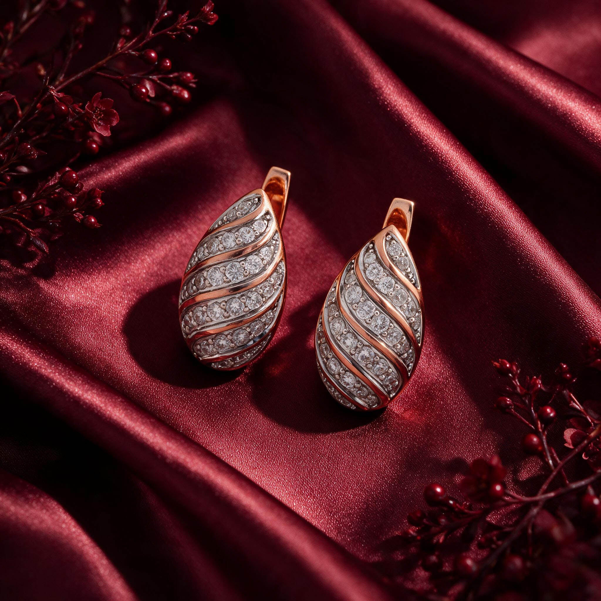 The Astraea Essence Diamond Stud Jhumka