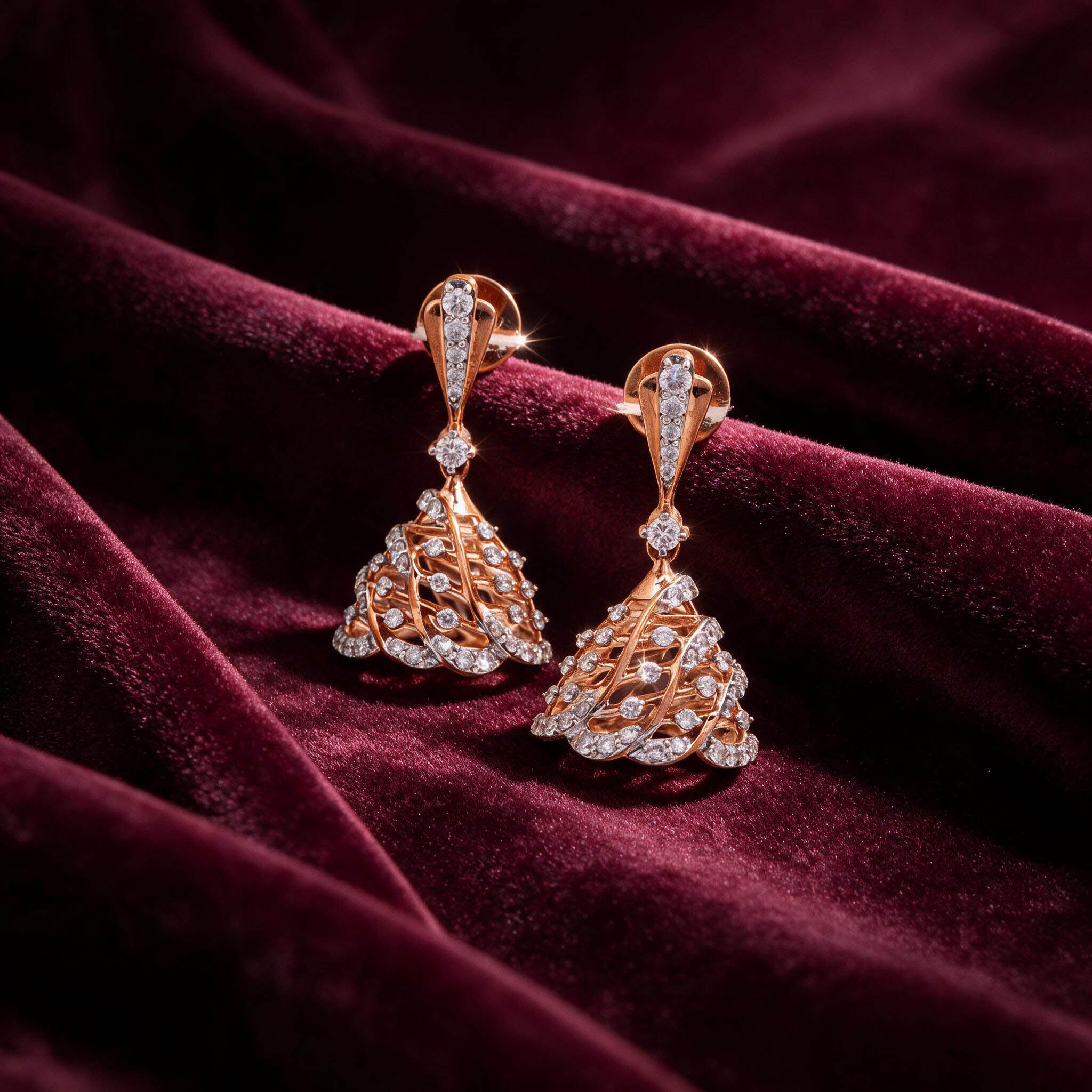 Nyx Aurelia Lab Grown Diamond Drop Jhumka