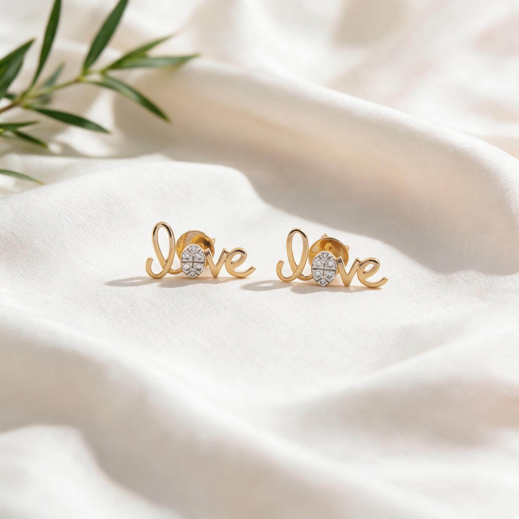 Love Diamond Stud Earrings