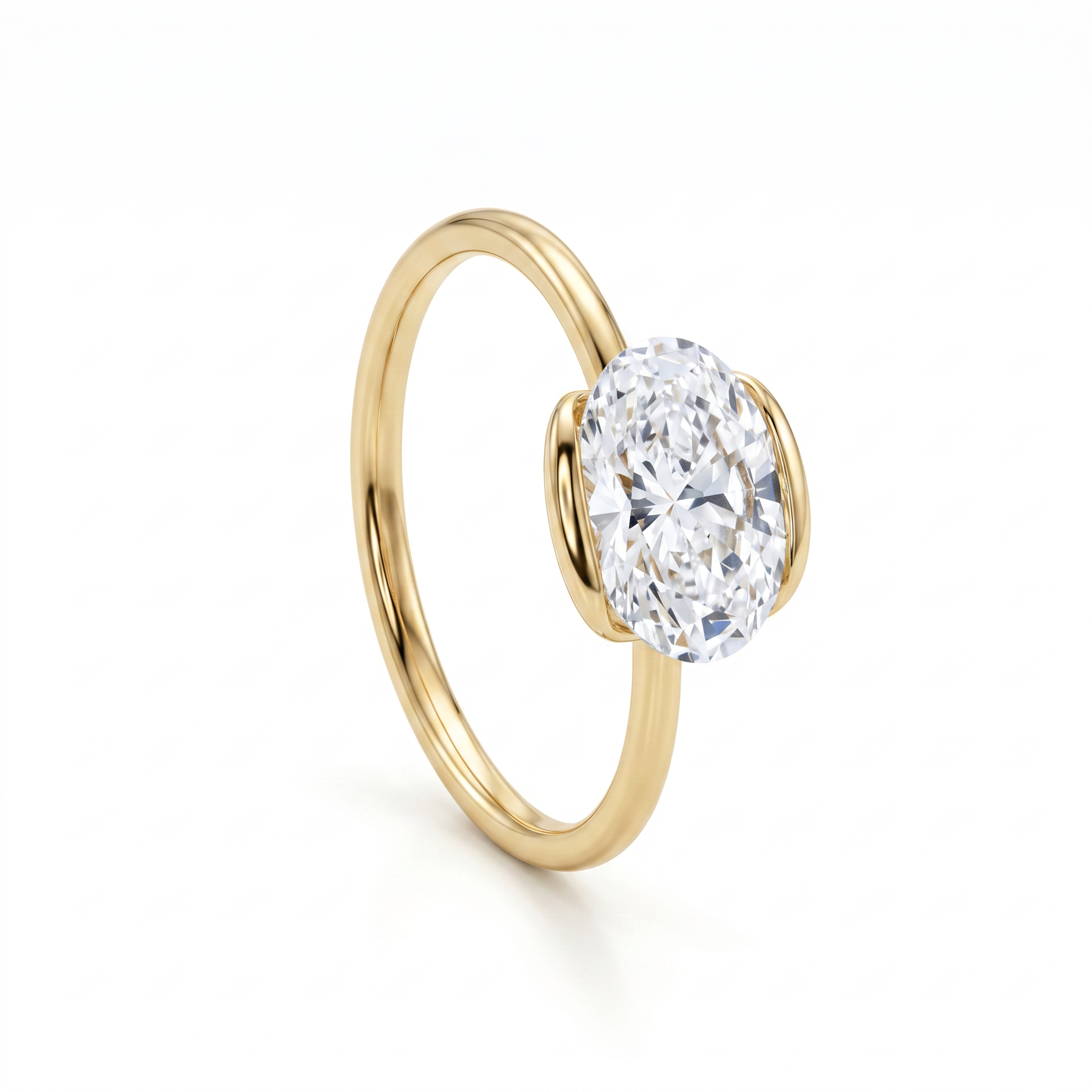 Avira Oval Solitaire Lab Grown Diamond Ring