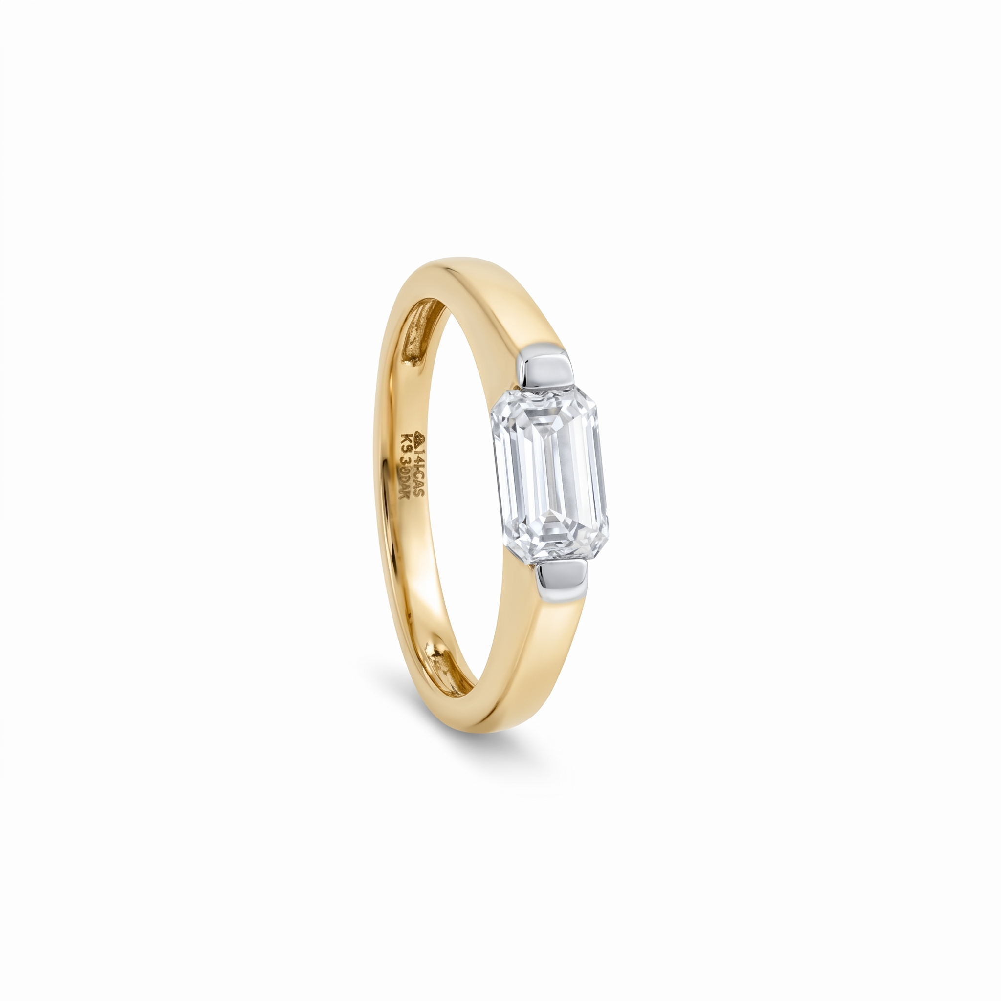 Aveline Emerald-Cut Lab Grown Diamond Ring