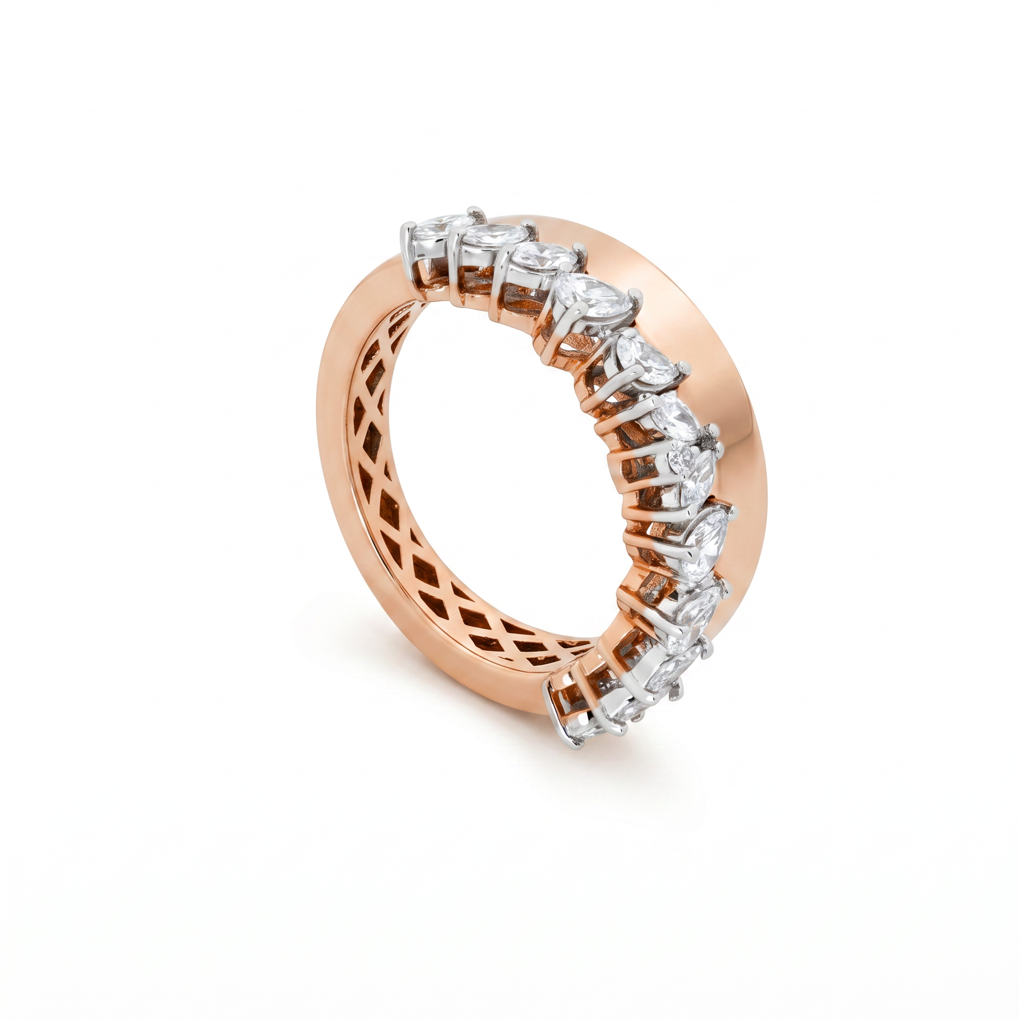 Marquise Cut Lab Grown Diamond Eternity Band Ring