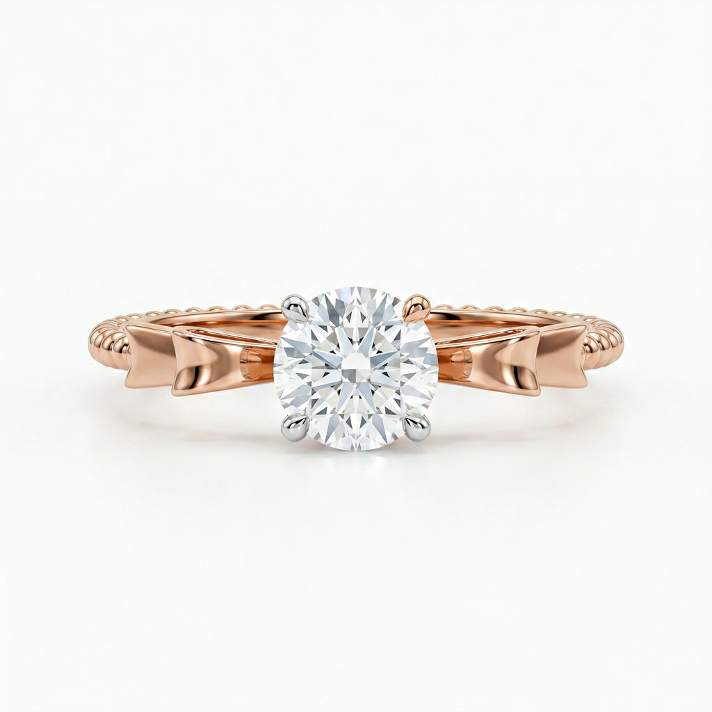 Bow Solitaire Lab Grown Diamond Ring