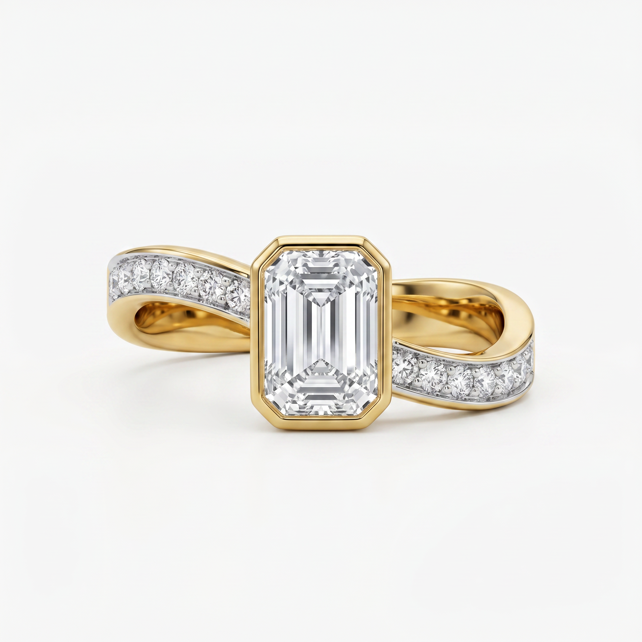 Aadhira Emerald Lab Grown Diamond Ring