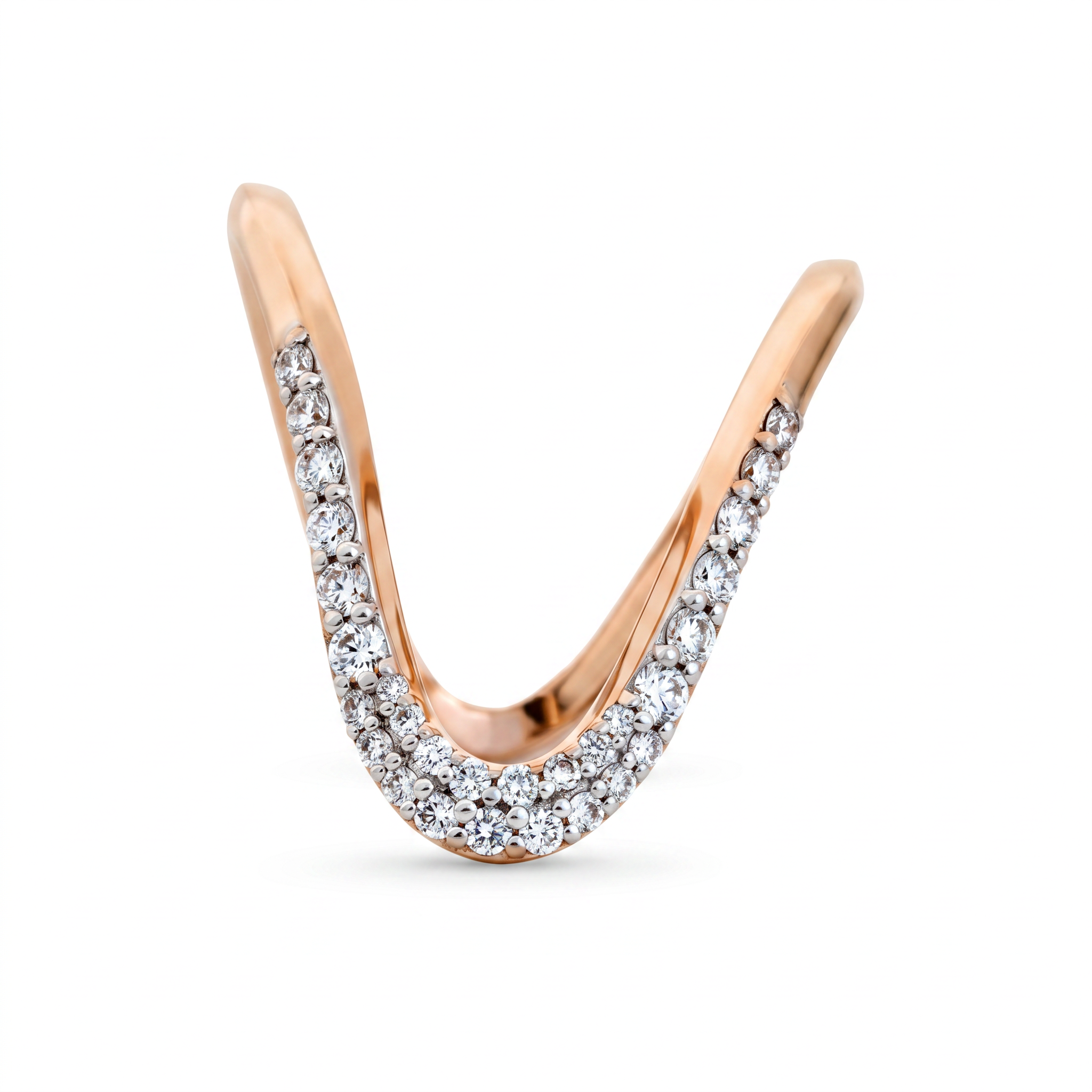 Vara Diamond Chevron V-Ring