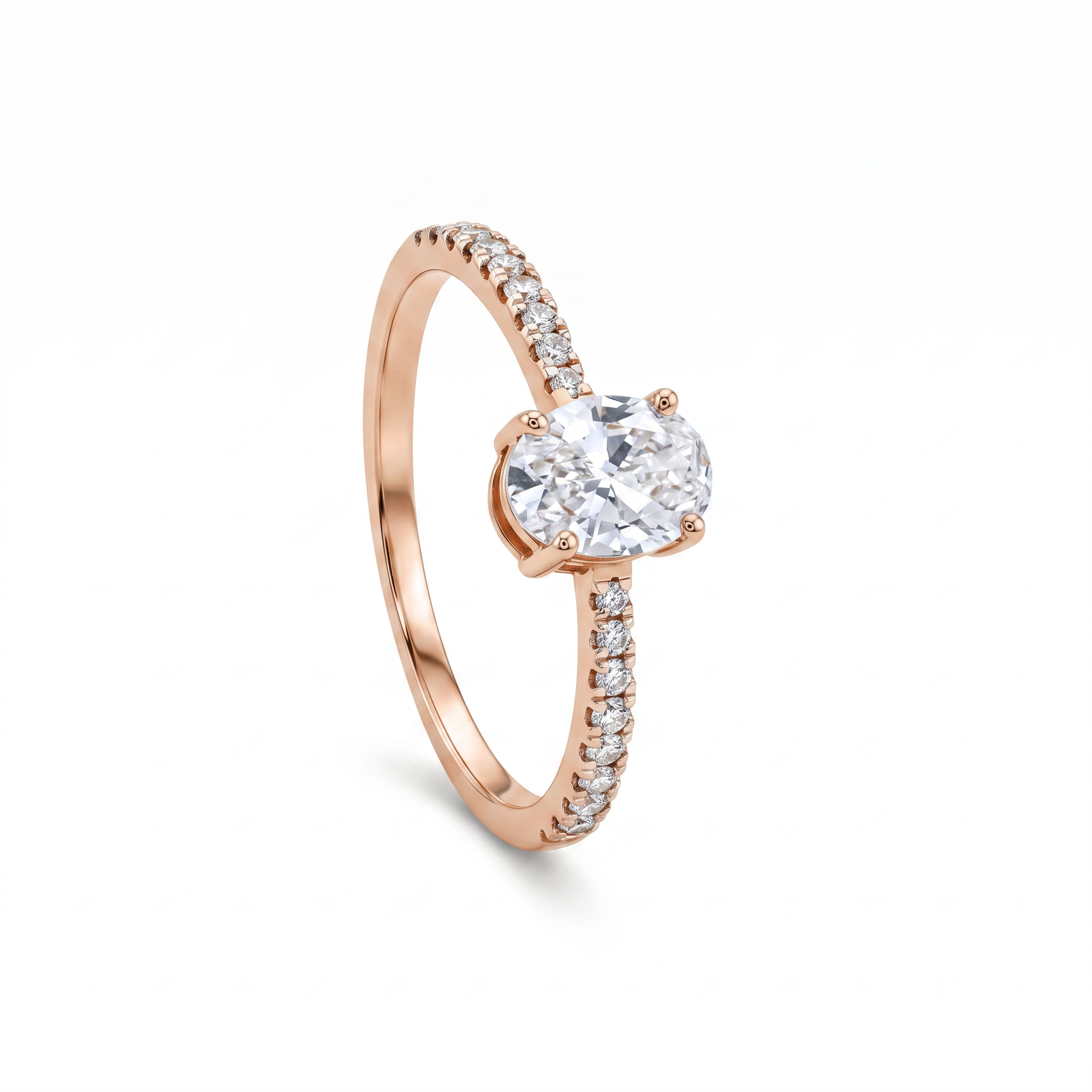 Seraphina Solitaire Lab Grown Diamond Ring 14KT Rose Gold