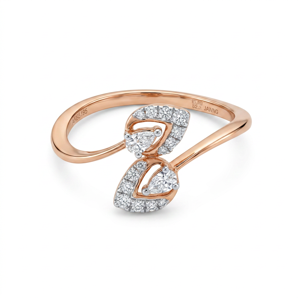 Aveline Leaf Lab Grown Diamond Ring