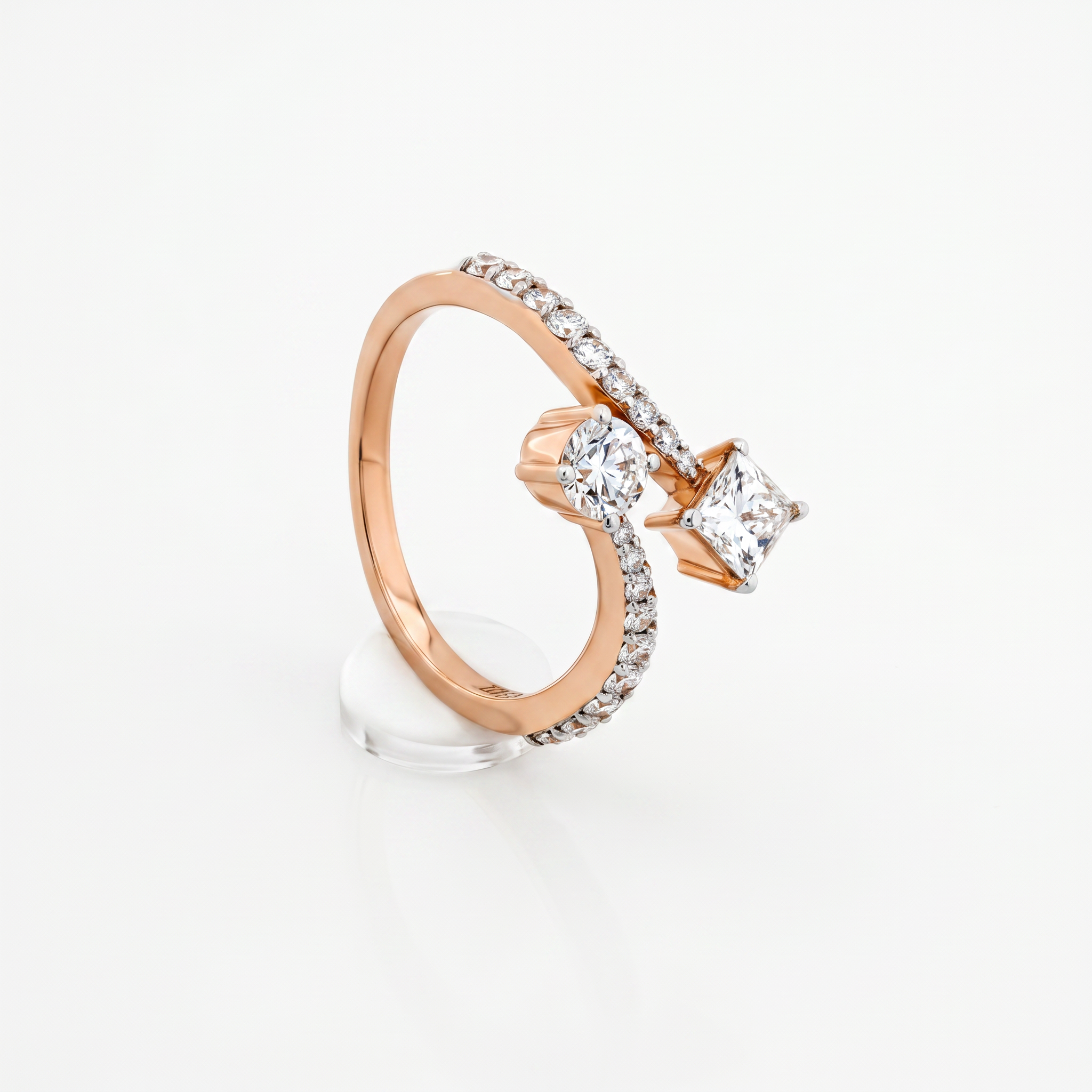 Amare Toi et Moi Lab Diamond Ring