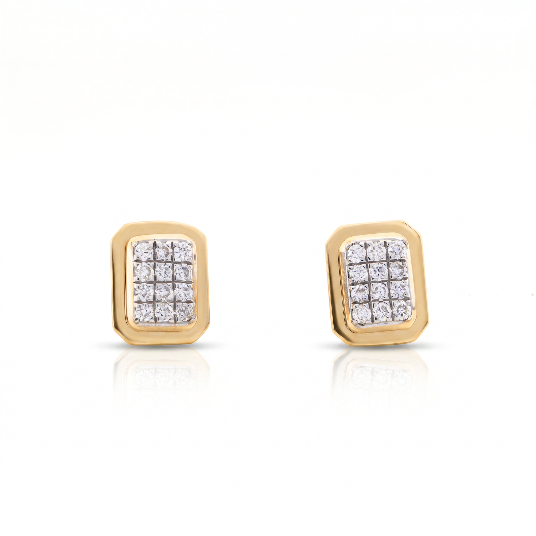 Elaris Diamond Cluster Stud Earrings