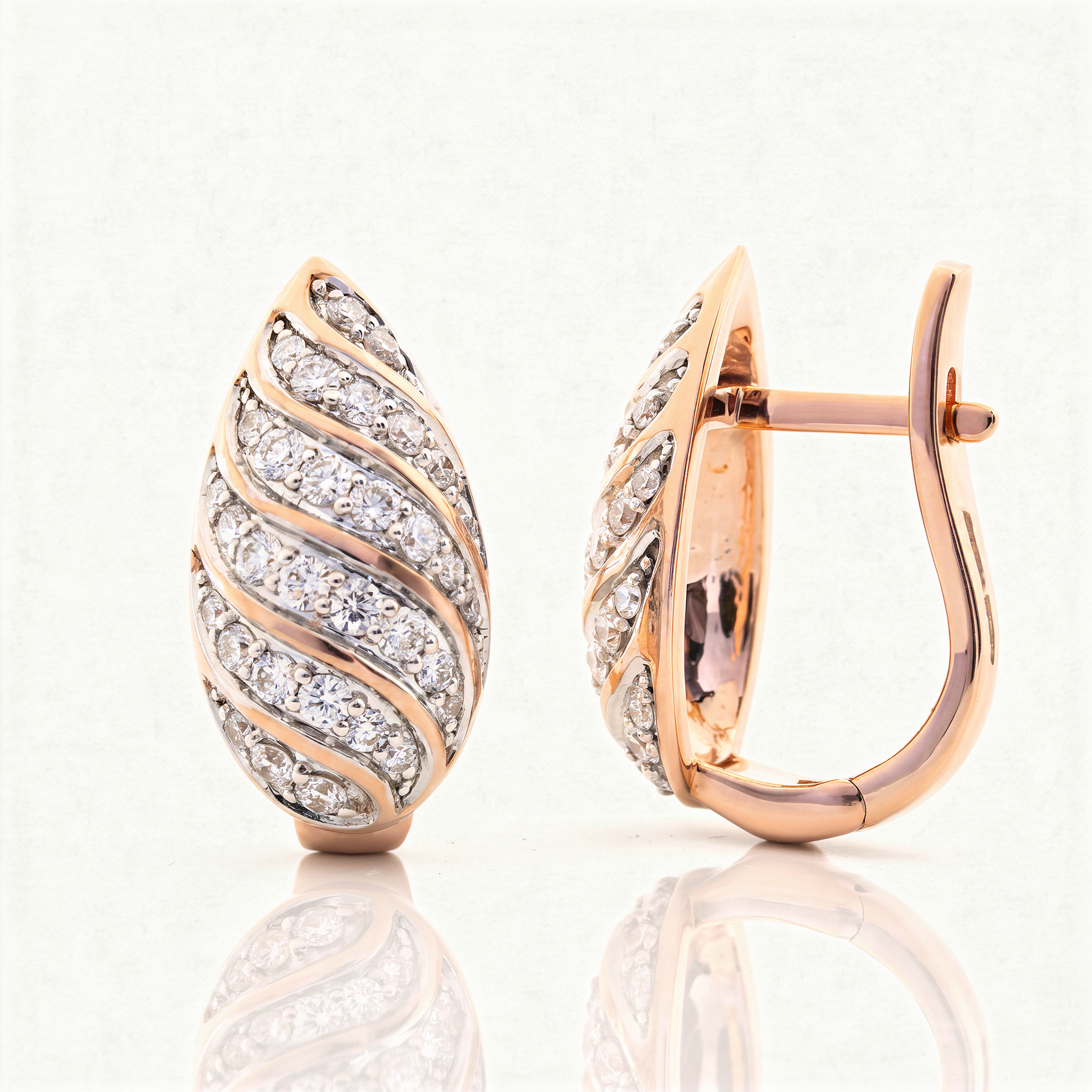 The Astraea Essence Diamond Stud Jhumka