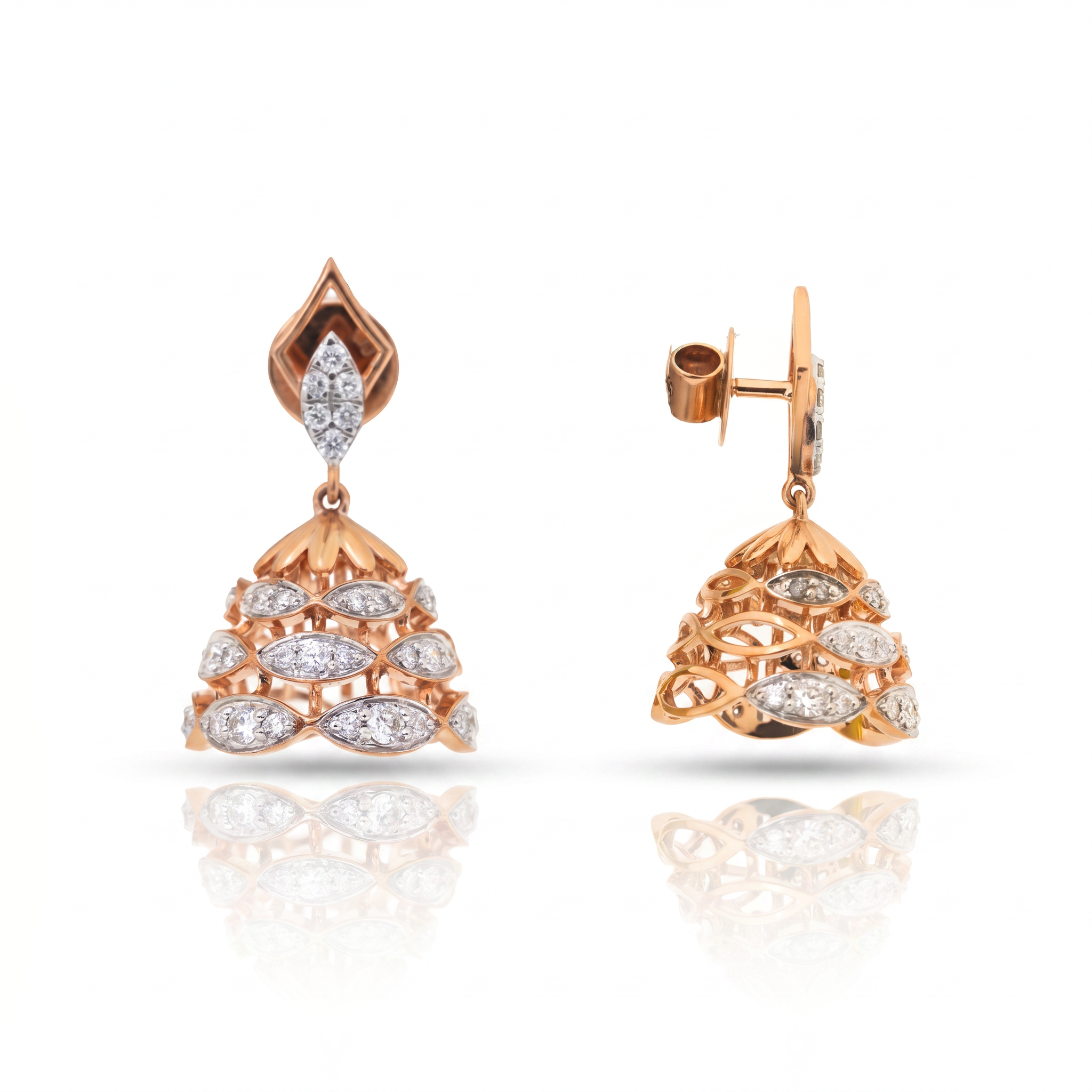 Helios Aurelia Lab Grown Diamond Drop Jhumka