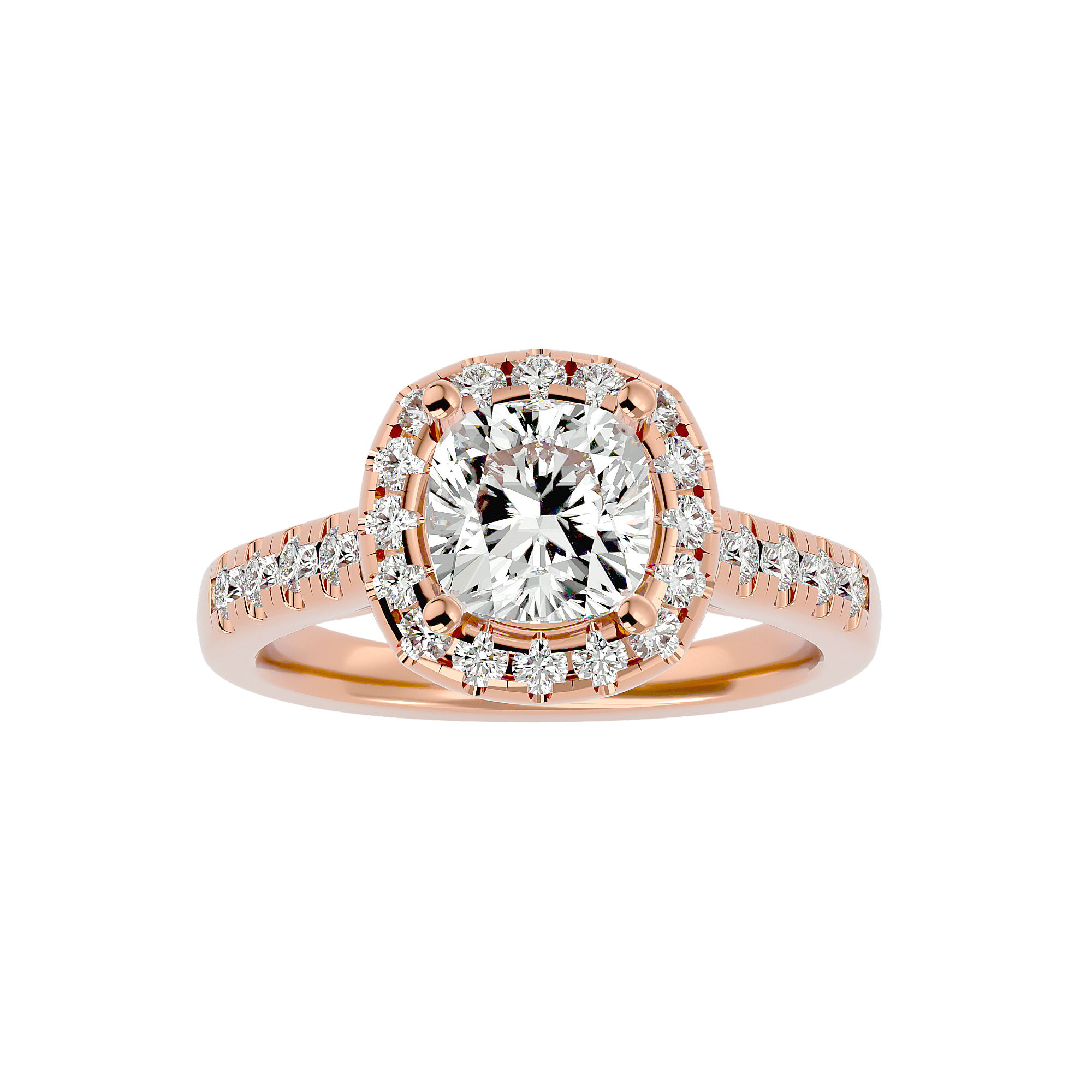 Lucinda Diamond Halo Ring