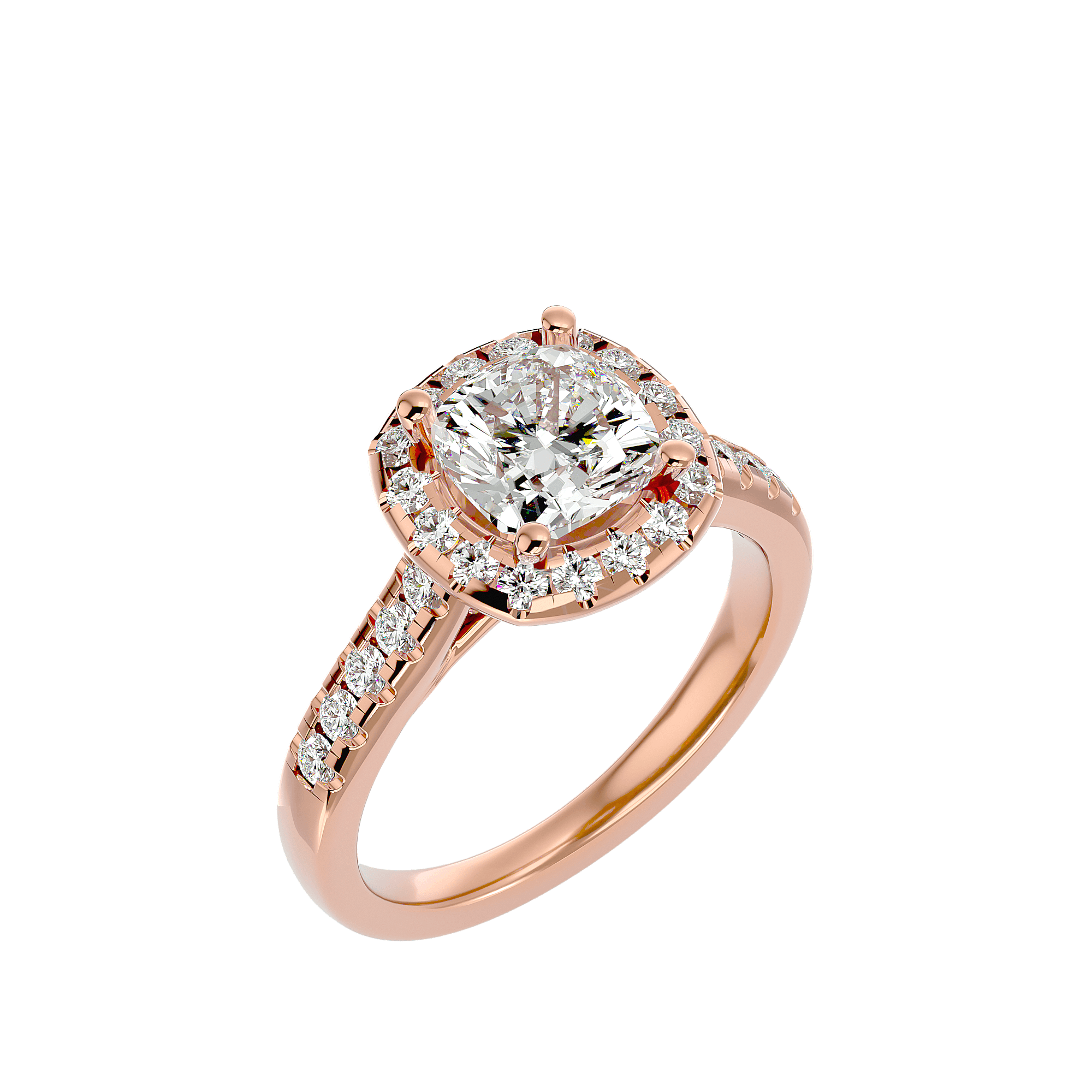 Lucinda Diamond Halo Ring