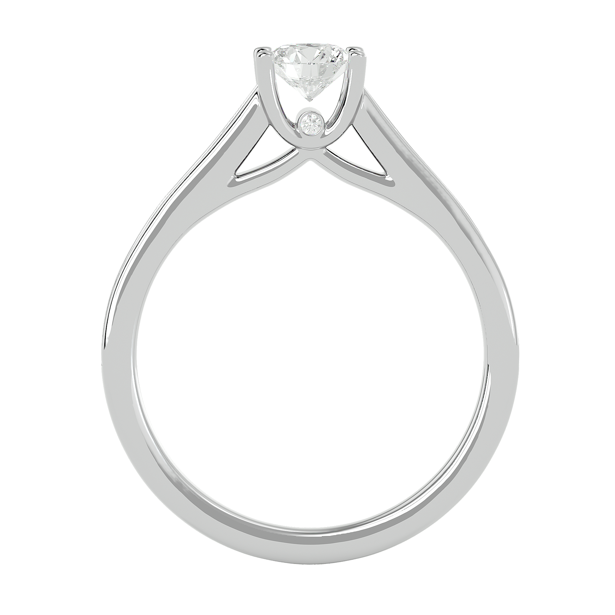 Bee Diamond Solitaire Ring