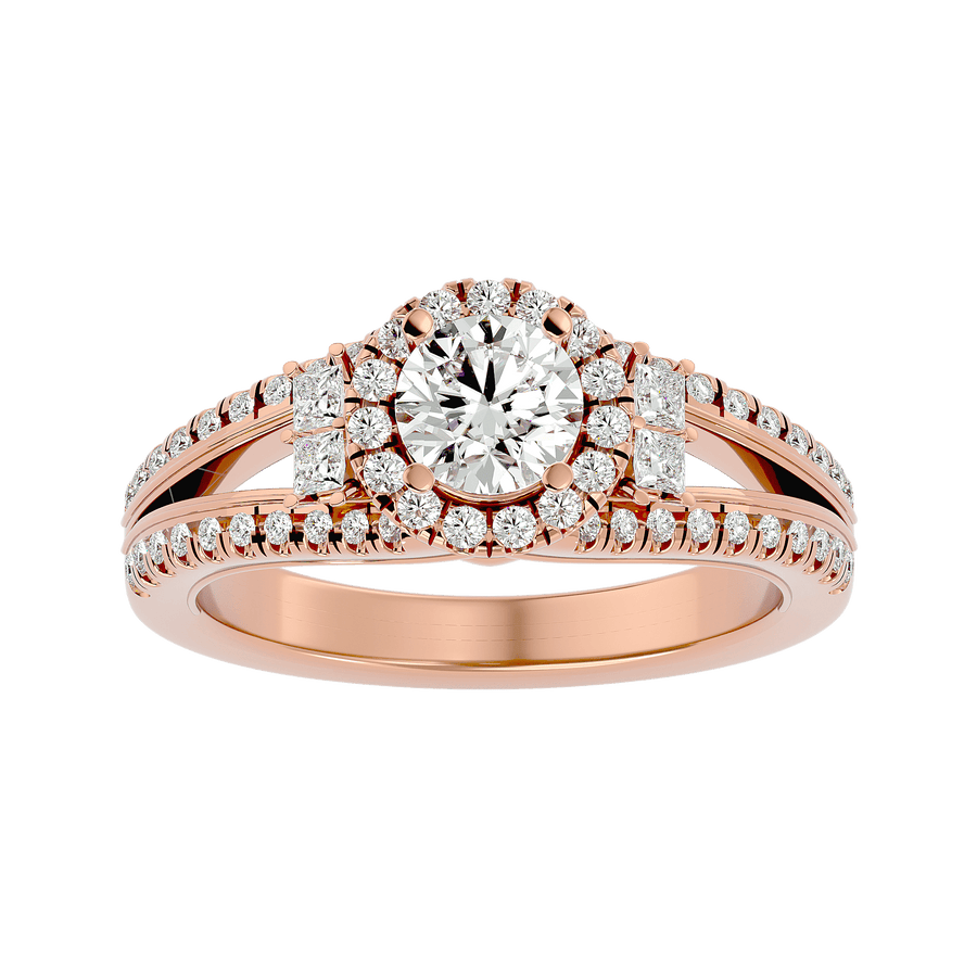 Elenora Diamond Halo Ring