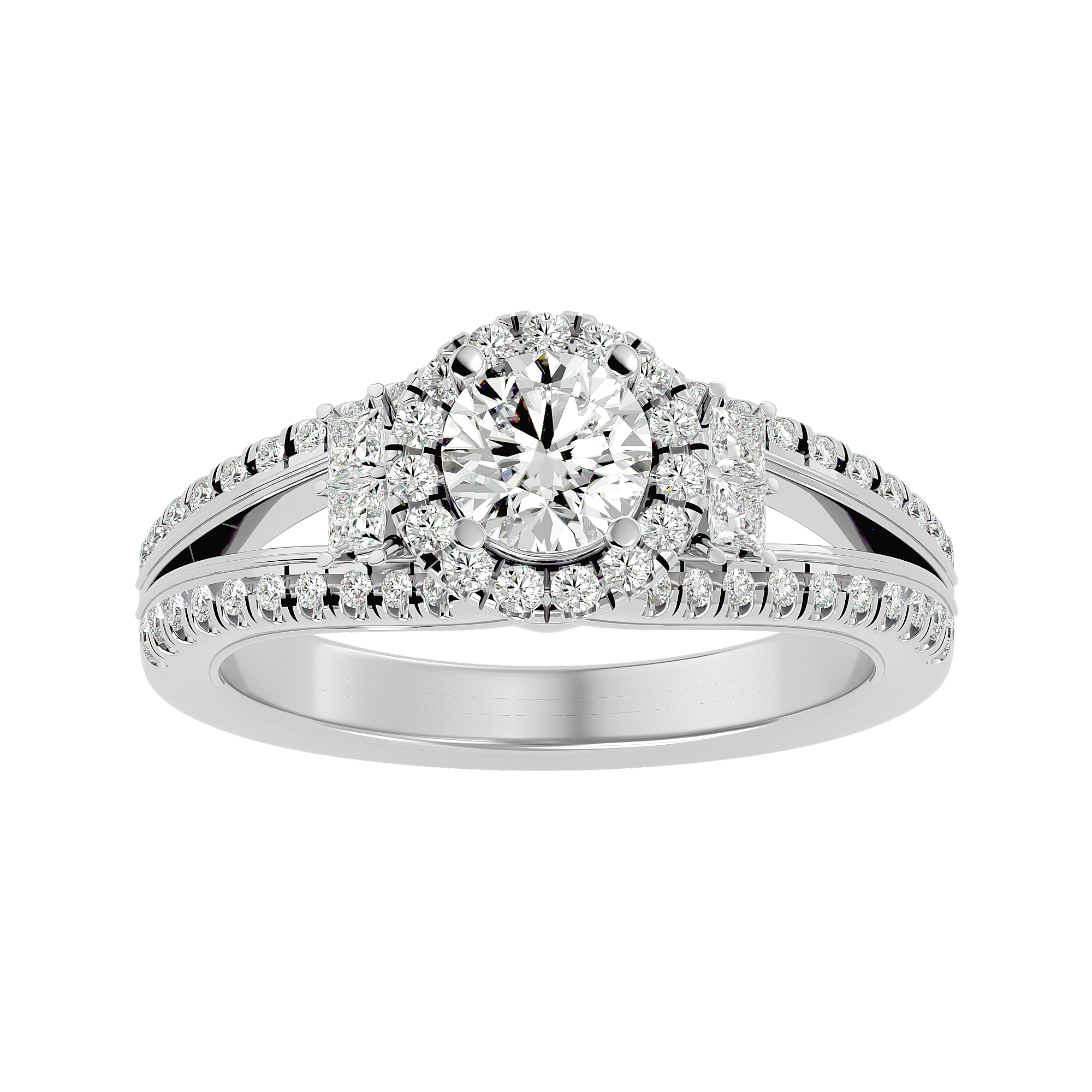 Elenora Diamond Halo Ring