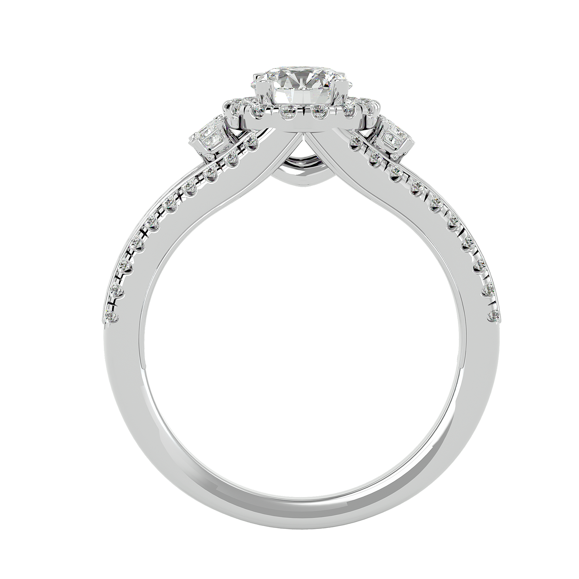 Elenora Diamond Halo Ring