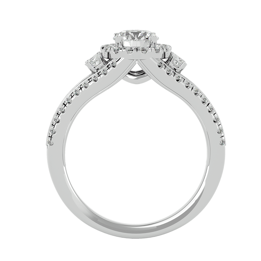 Elenora Diamond Halo Ring