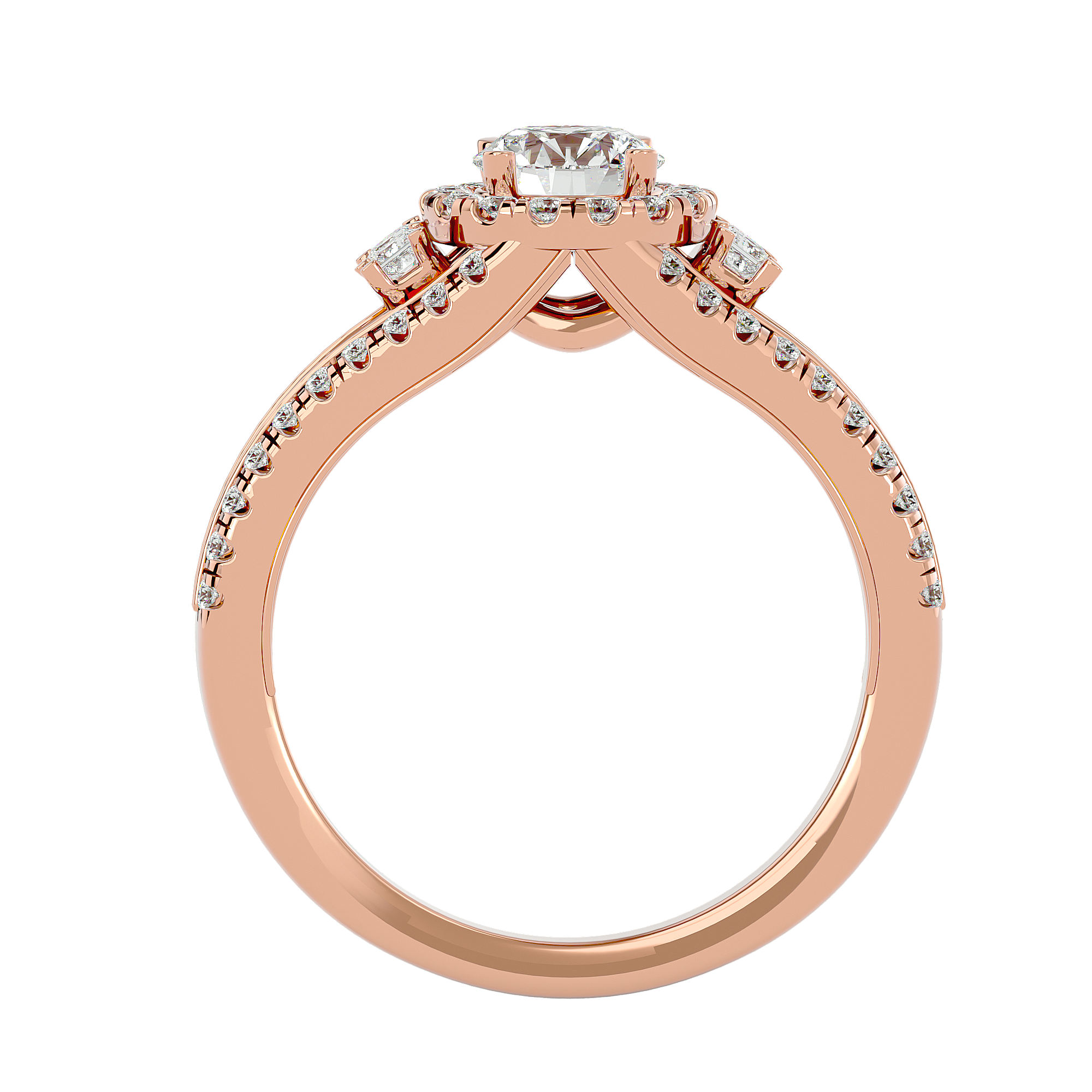 Elenora Diamond Halo Ring