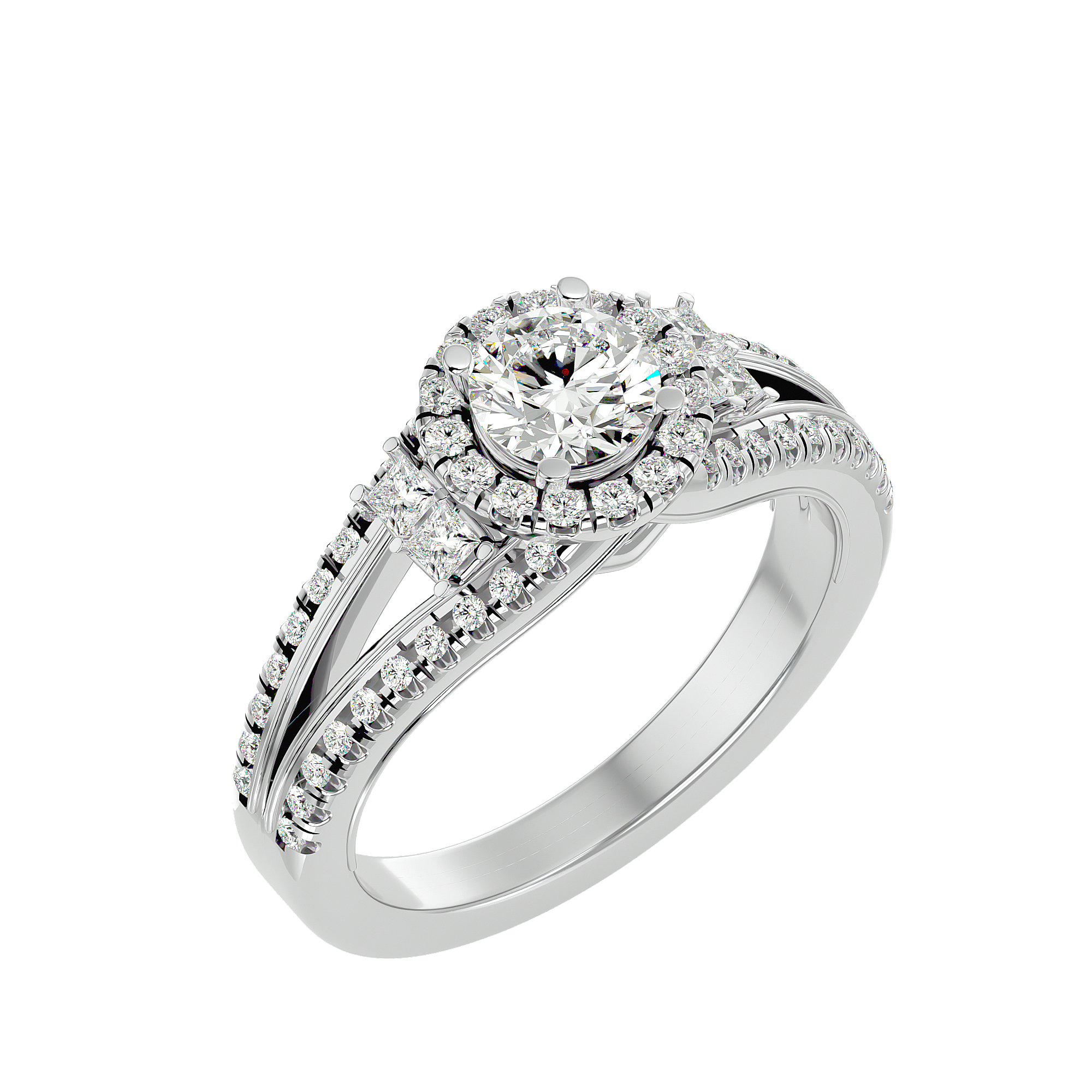 Elenora Diamond Halo Ring