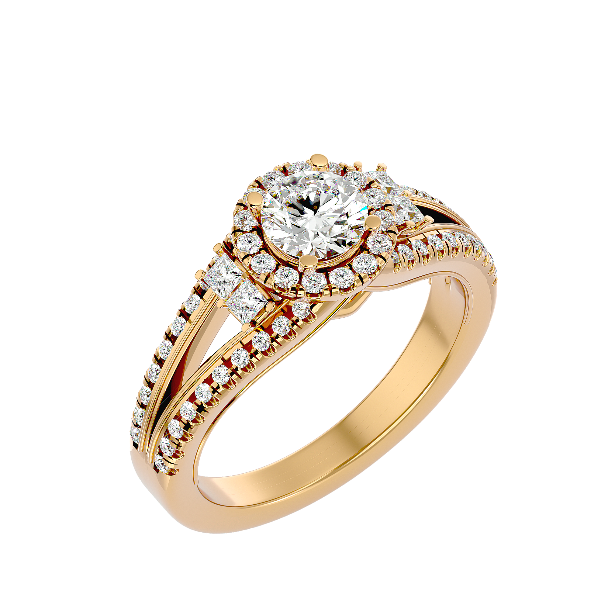 Elenora Diamond Halo Ring