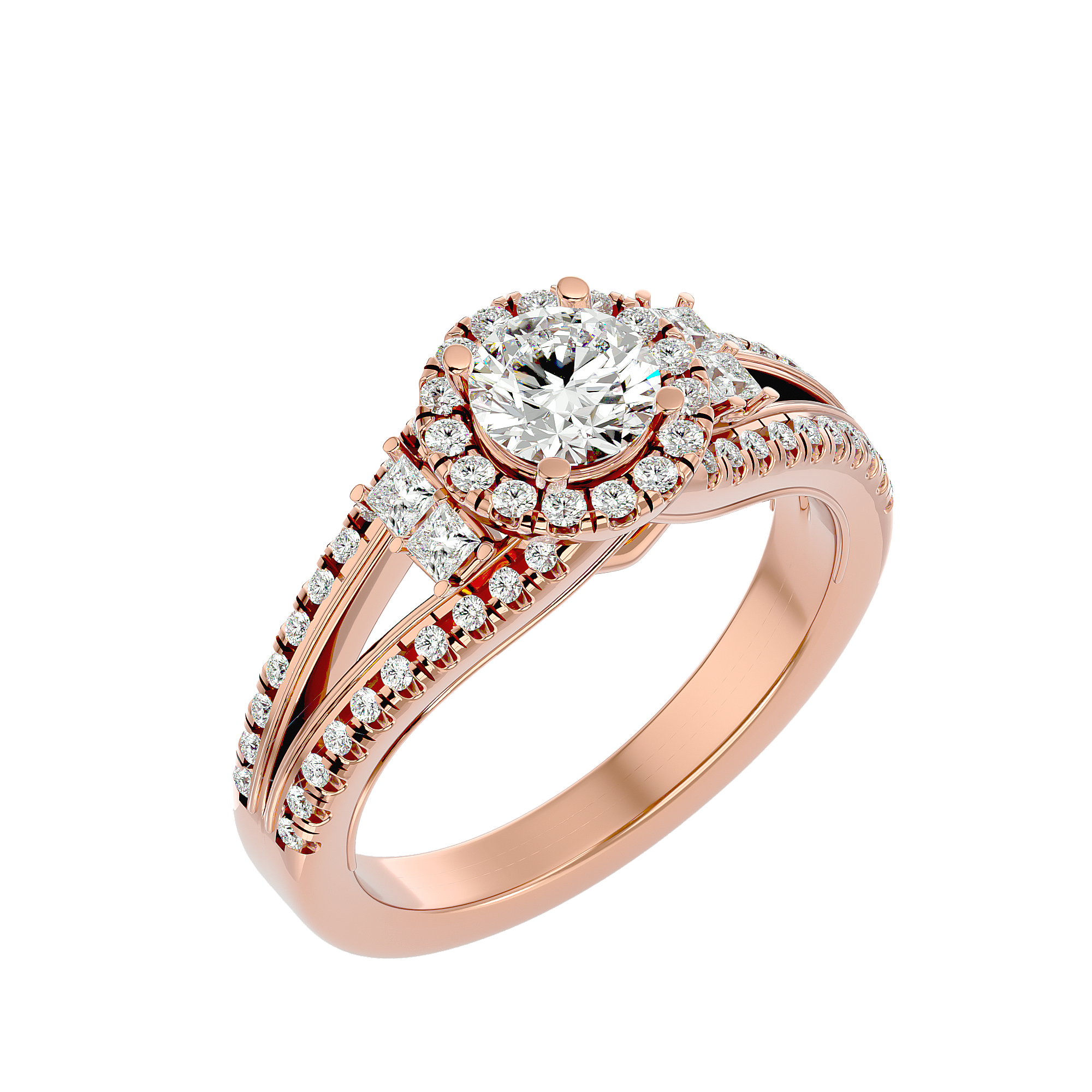 Elenora Diamond Halo Ring