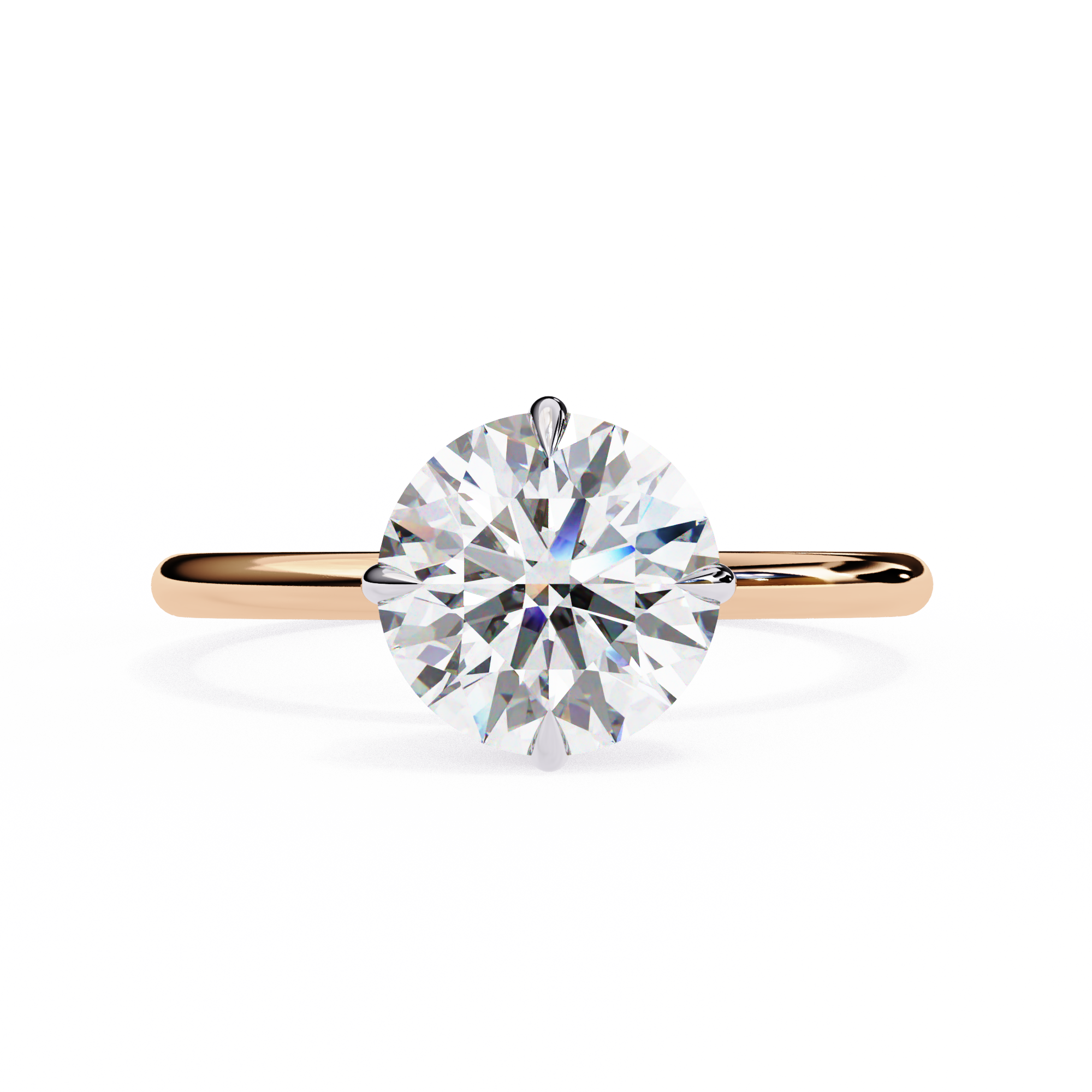 1 carat round brilliant Solitaire Ring