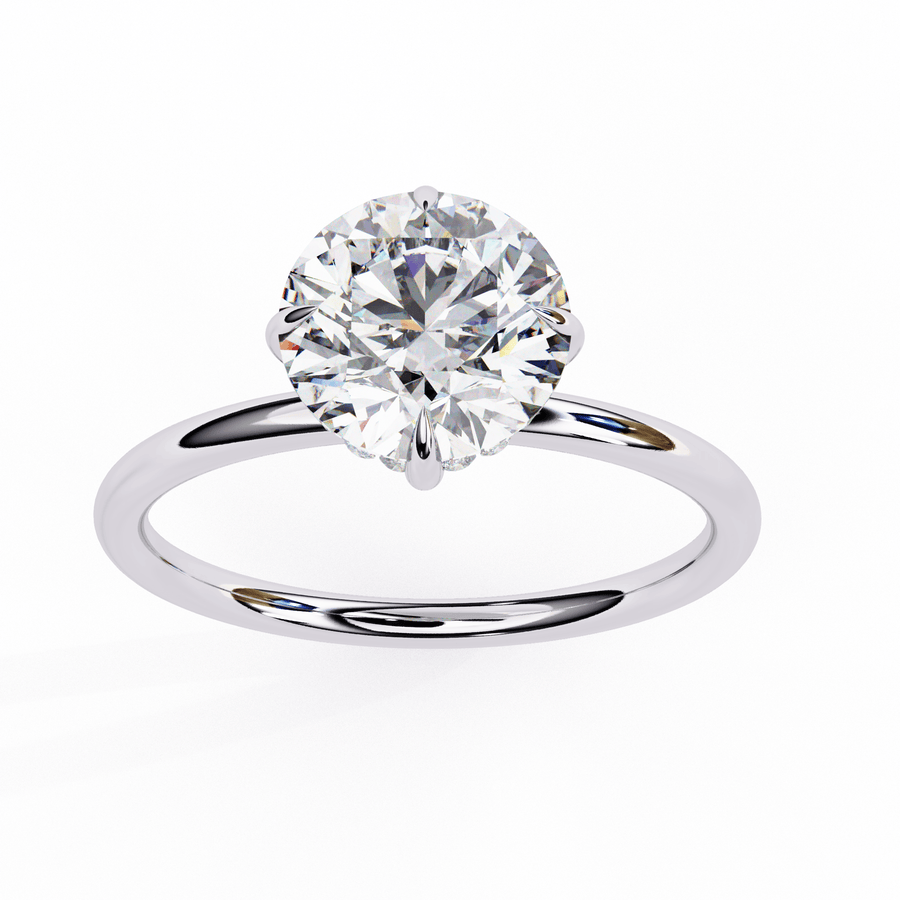 2 Carat Round Brilliant Solitaire Diamond Ring