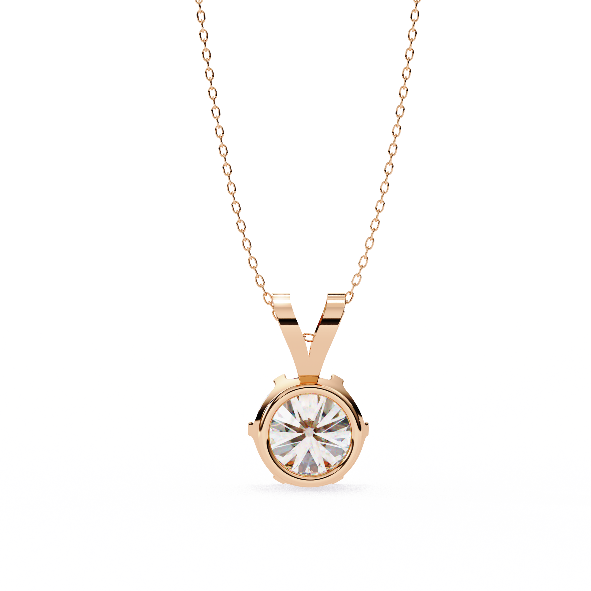 "I made it" Solitaire Diamond Pendant