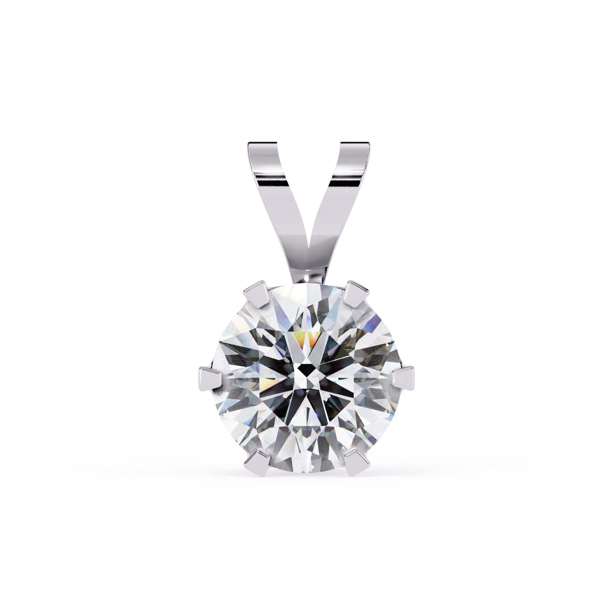 "I made it" Solitaire Diamond Pendant