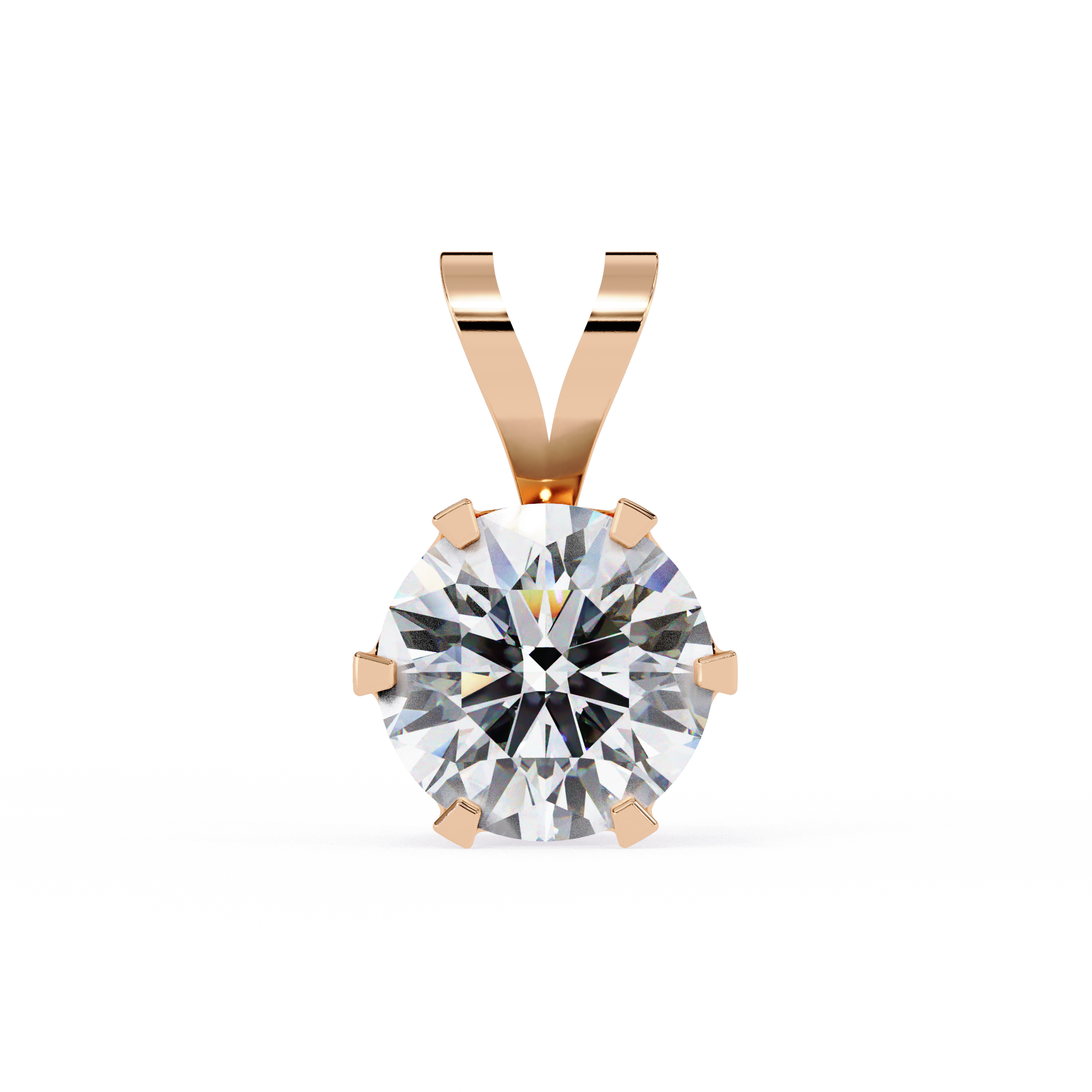 "I made it" Solitaire Diamond Pendant