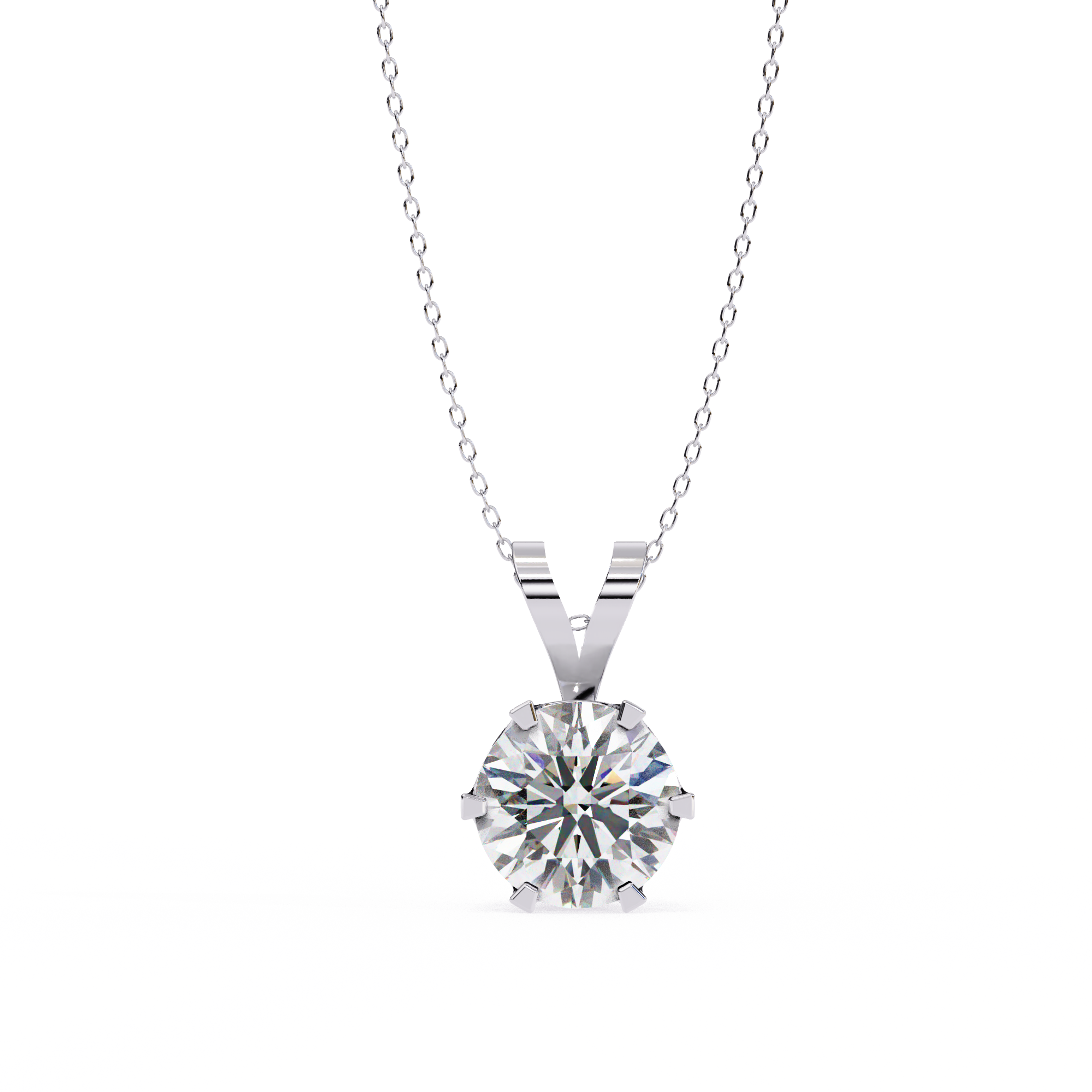 "I made it" Solitaire Diamond Pendant