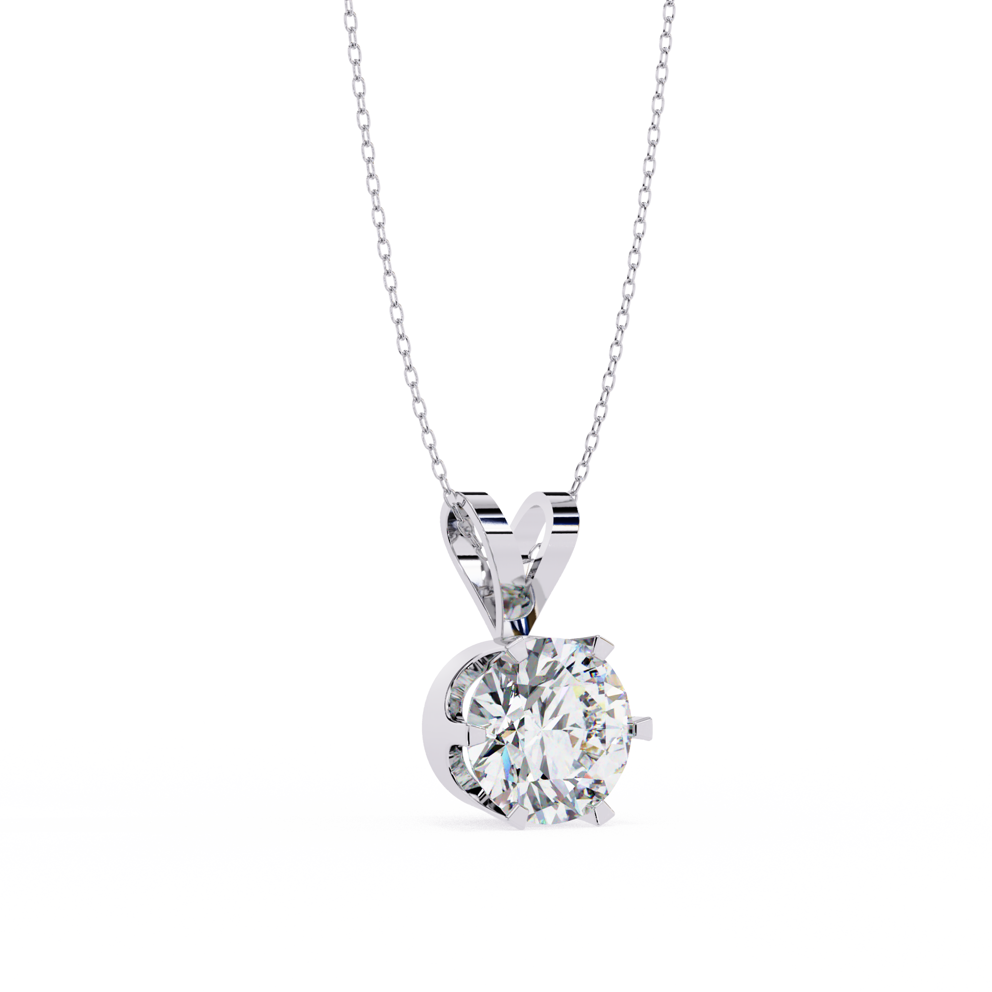 "I made it" Solitaire Diamond Pendant