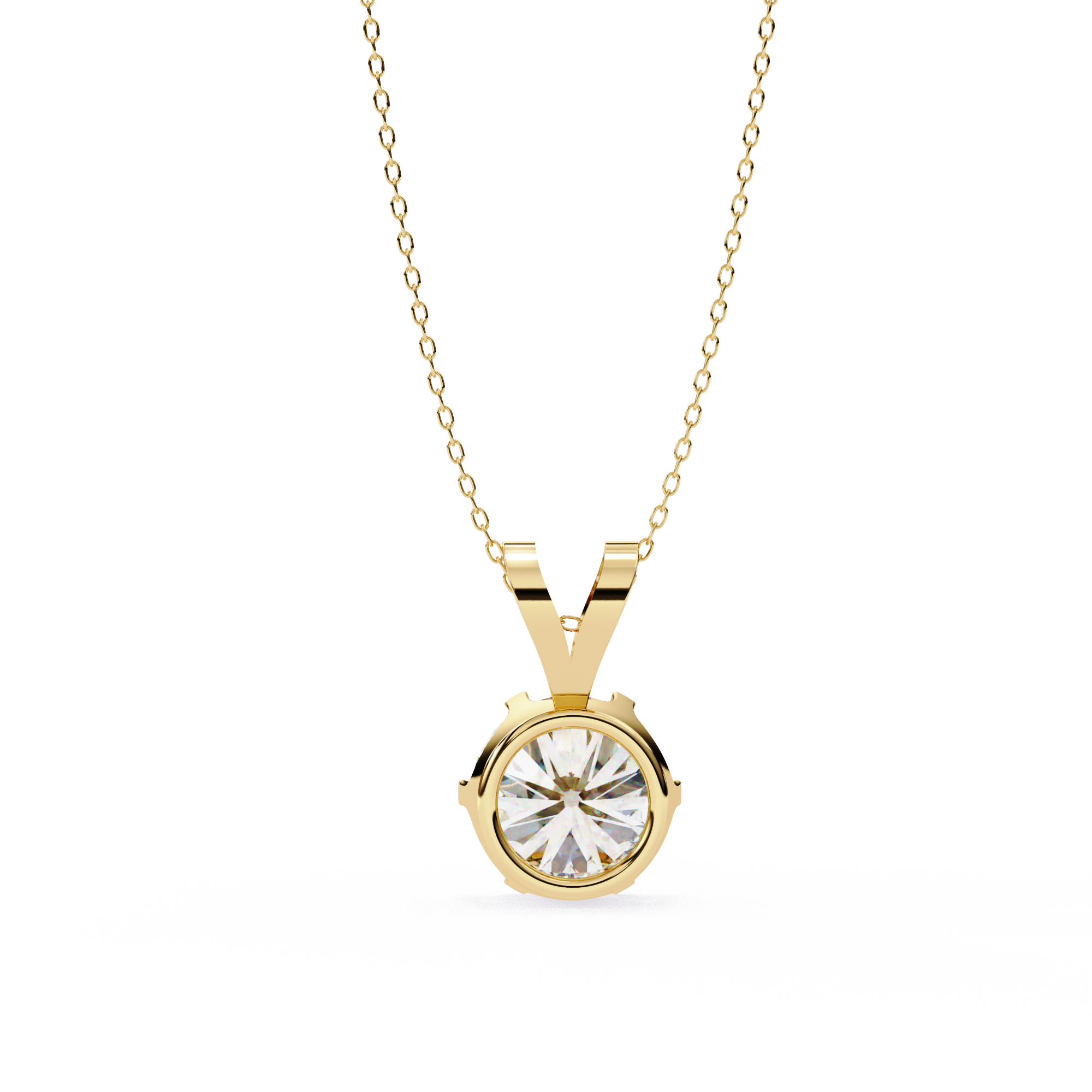 "I made it" Solitaire Diamond Pendant