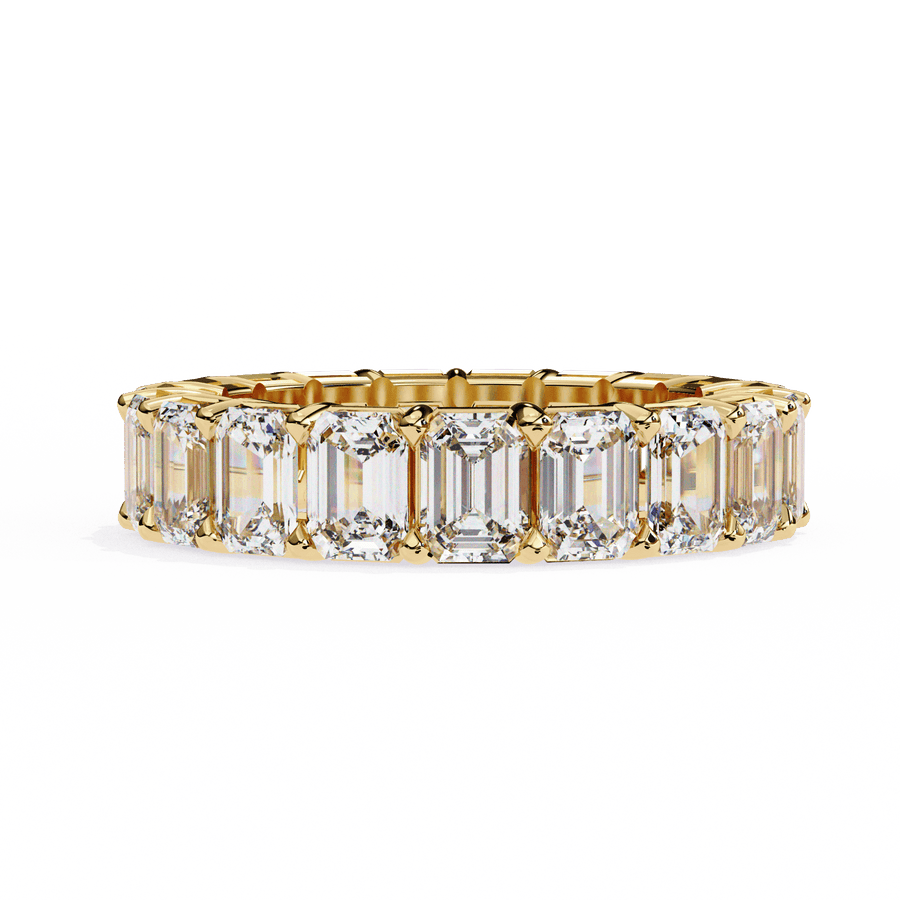Mens Emerald Diamond Band