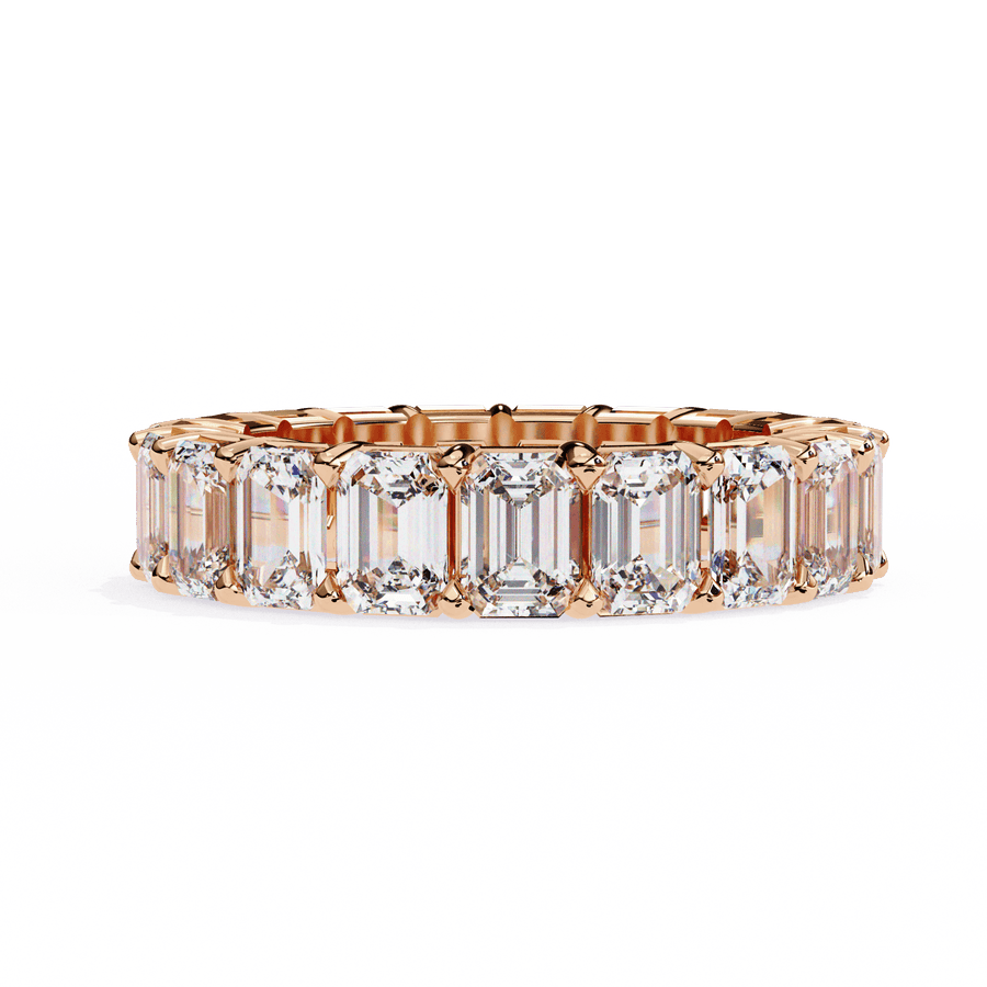 Mens Emerald Diamond Band