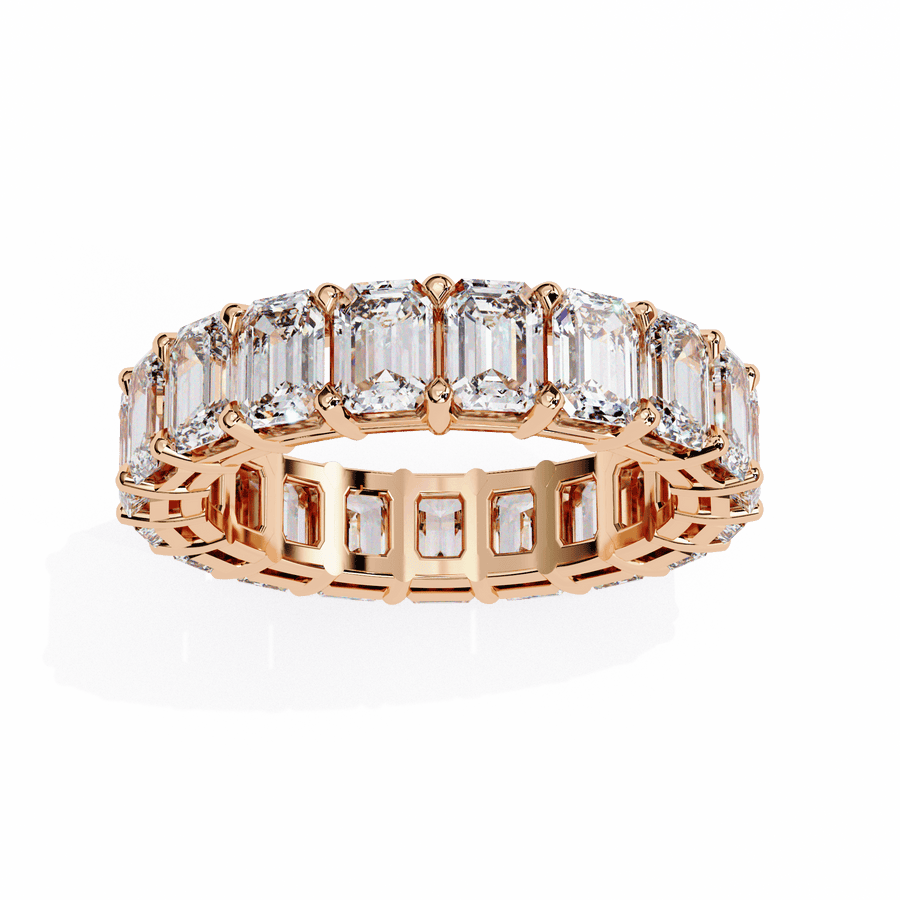 Mens Emerald Diamond Band